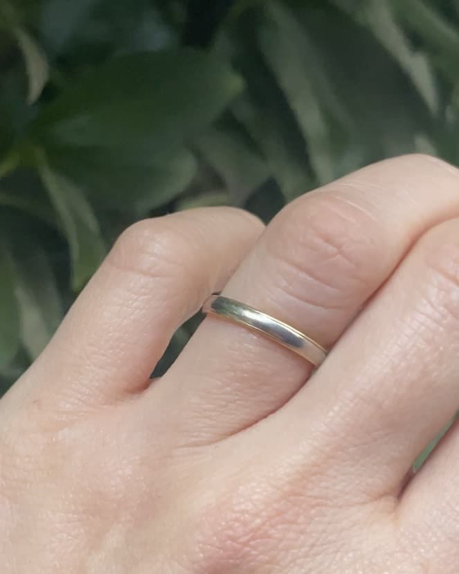Alliance vintage Deux Ors 18 carats "Léonard" - Elliade Paris