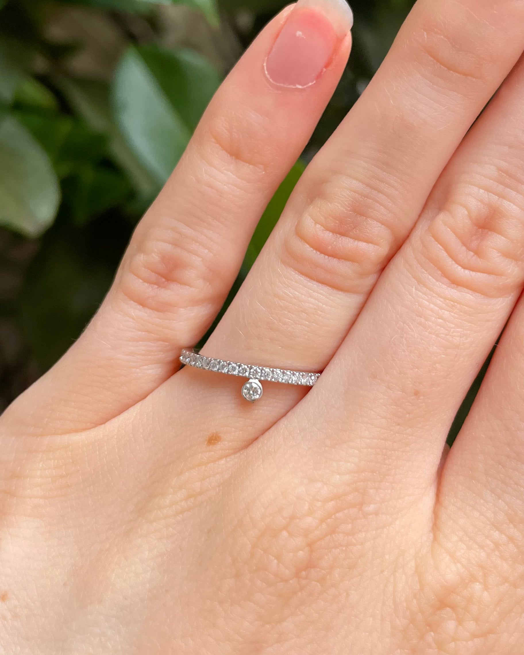 Diamond Half-Eternity Ring "Melissa"