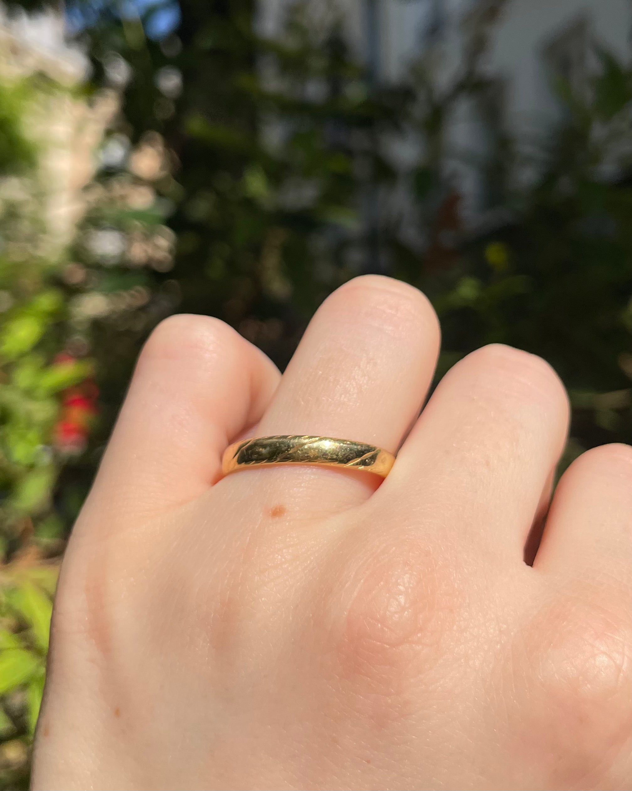 Alliance Vintage Or jaune 18 carats "Joy"