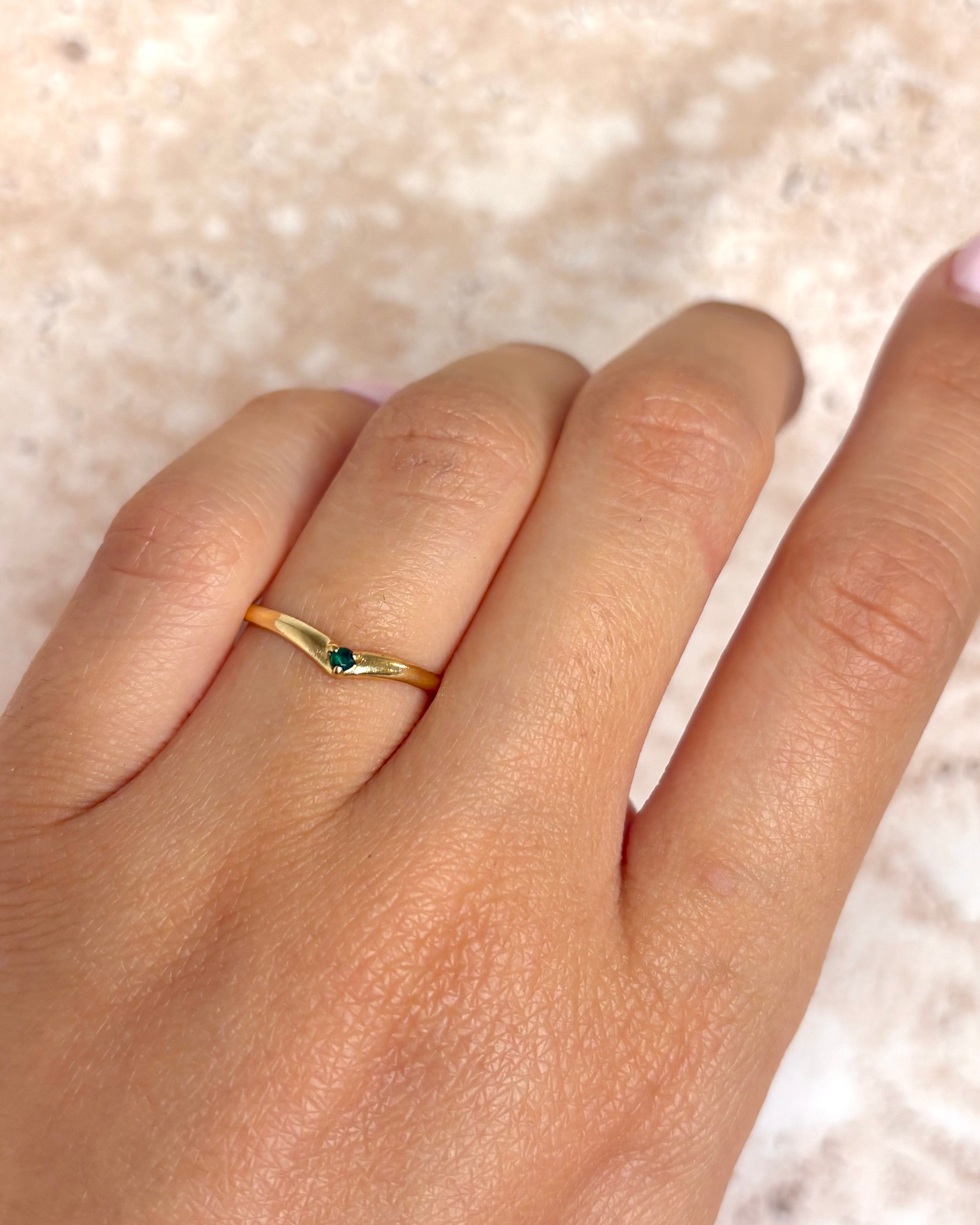 Emerald Tiara Ring "Lou"