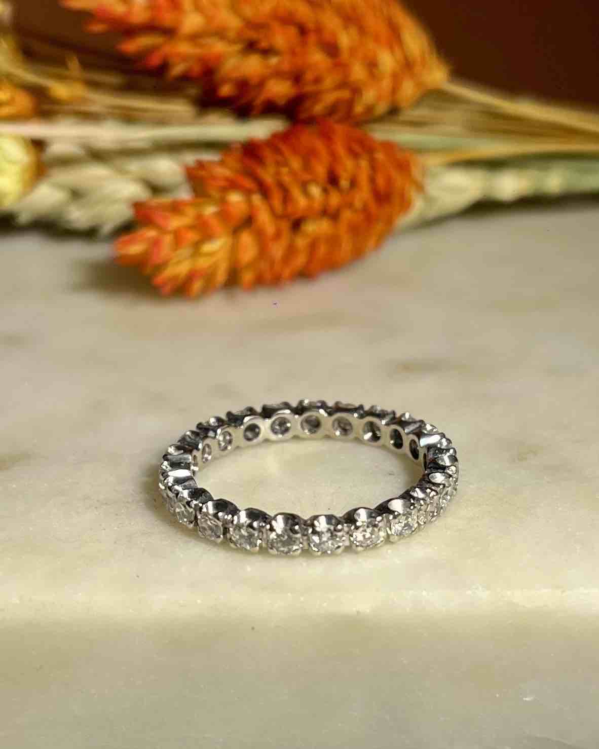 American Diamond Wedding Band 1.20 carat "Lona"