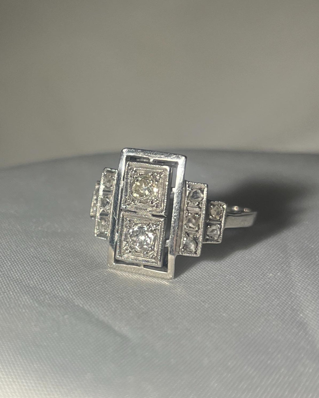 Bague Art-Déco Diamants "Anaelle"