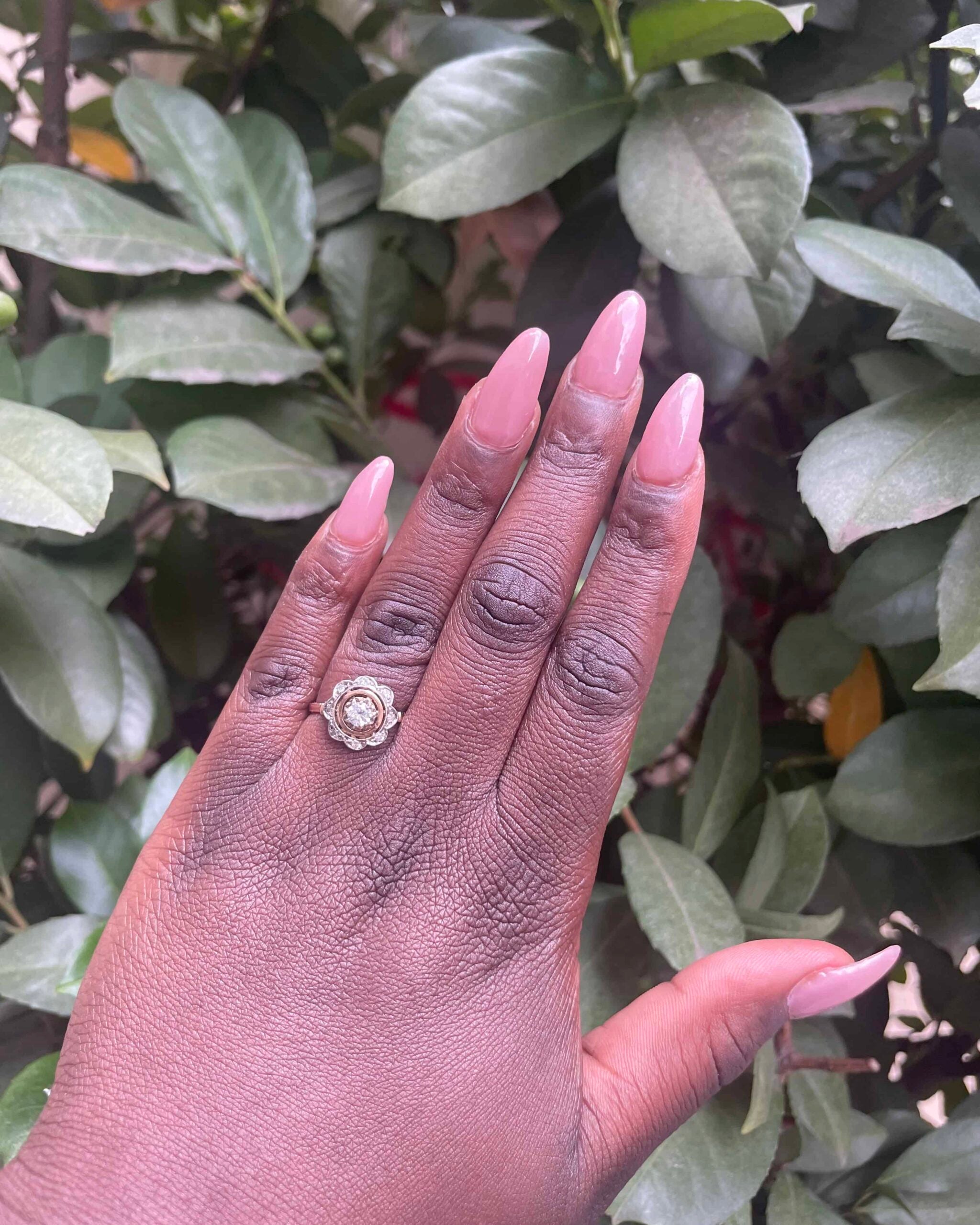 Bague Marguerite Art-Déco 9 Diamants "Layane"
