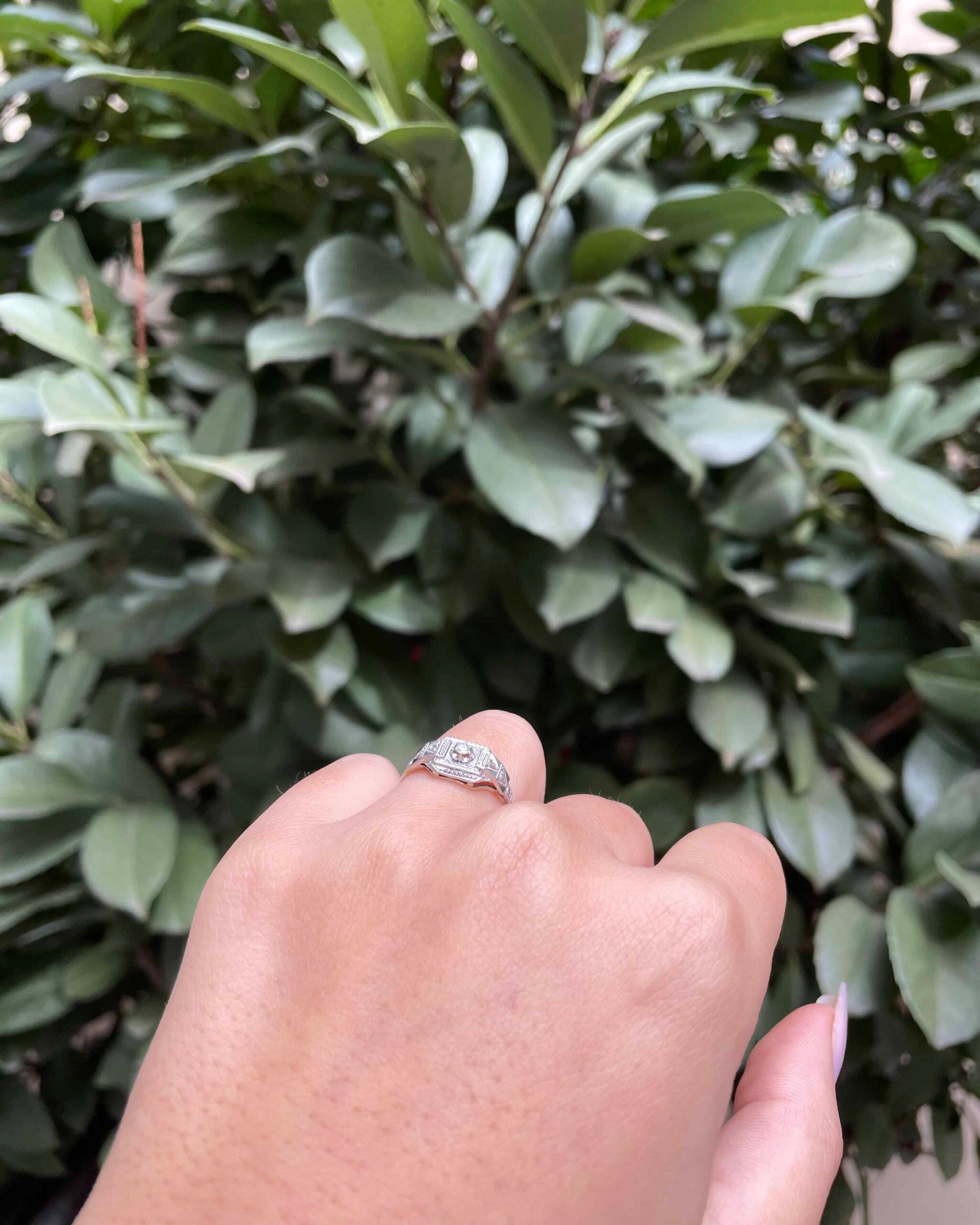 Bague Art Déco 7 Diamants "Laetitia"