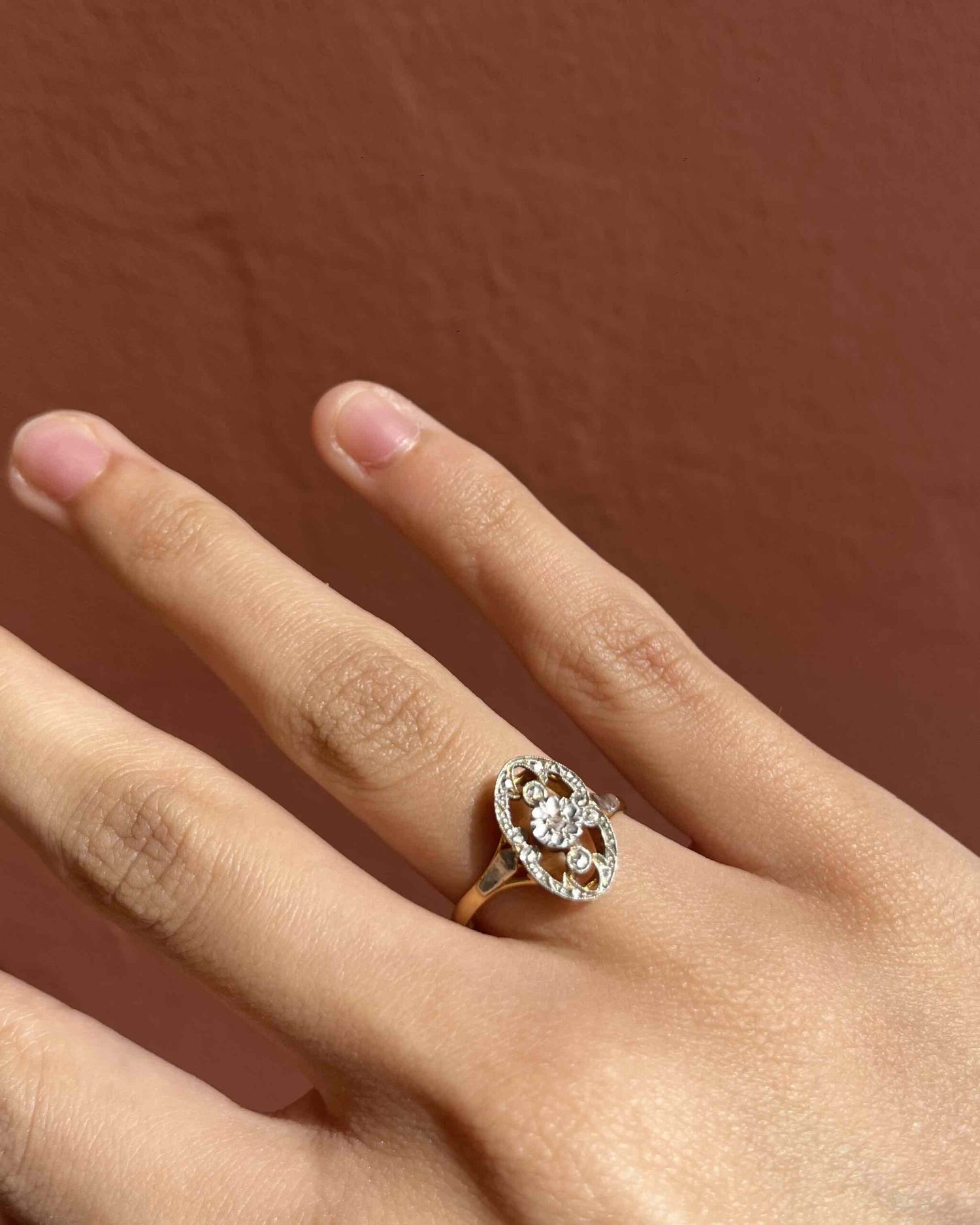 "Azealia" Art Deco diamond ring