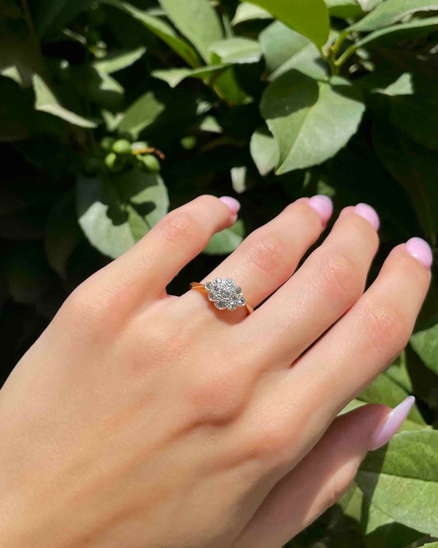 Bague Art-déco 11 Diamants 0.50 carat "Dorine"