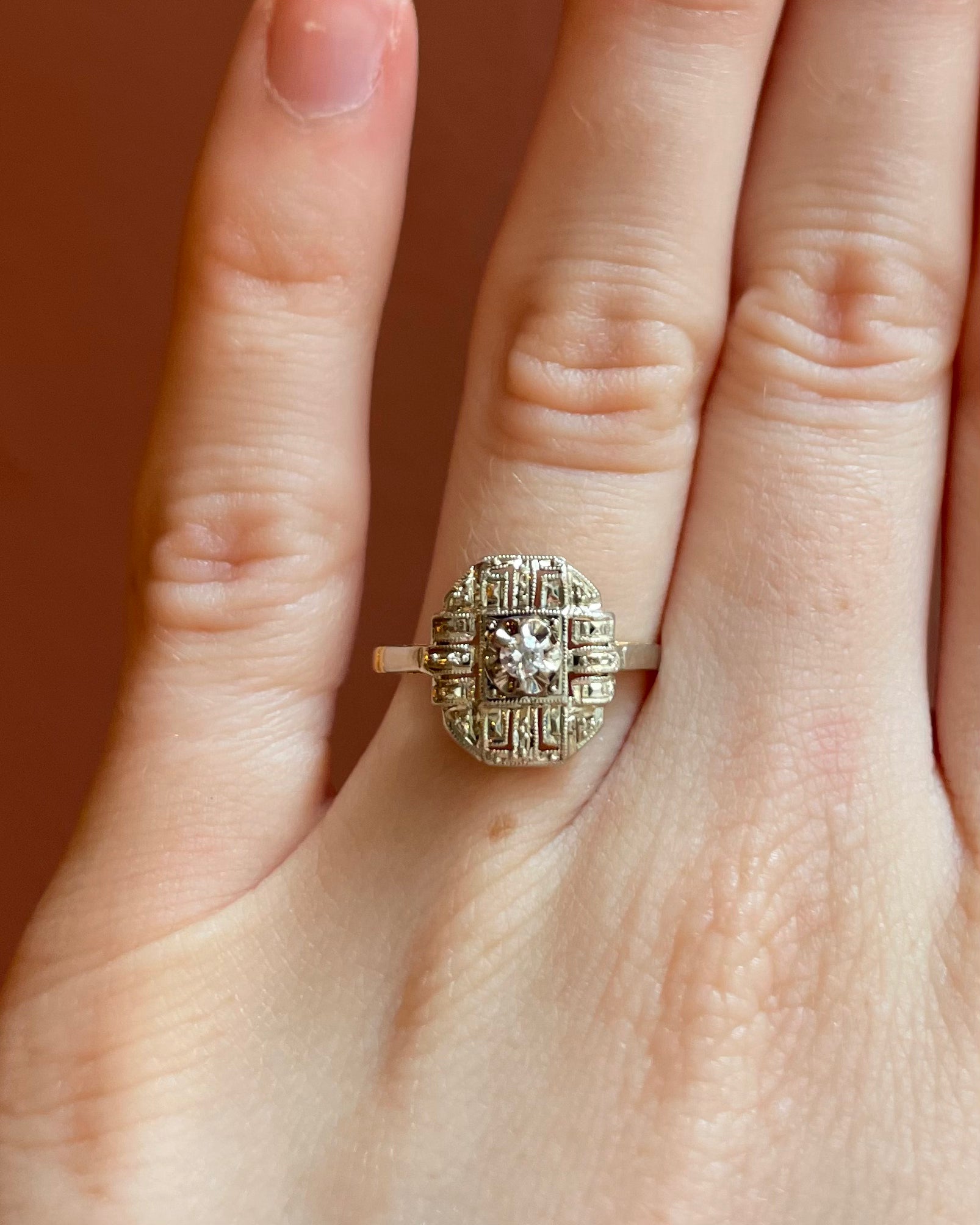 Bague Art-Déco Diamants "Lyva"