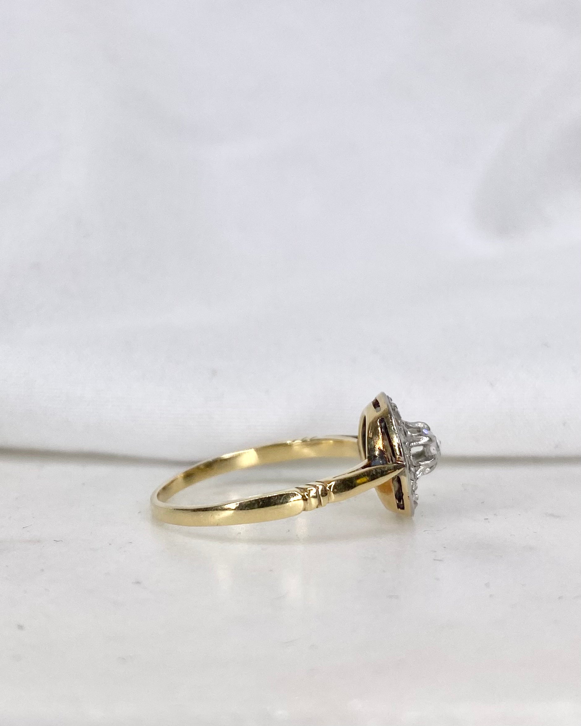 Bague Art-déco Diamants 0.22 carat "Louna"