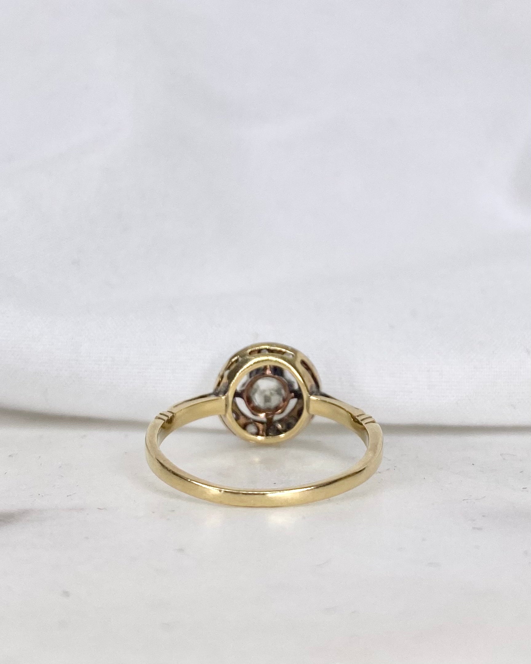 Bague Art-déco Diamants 0.22 carat "Louna"