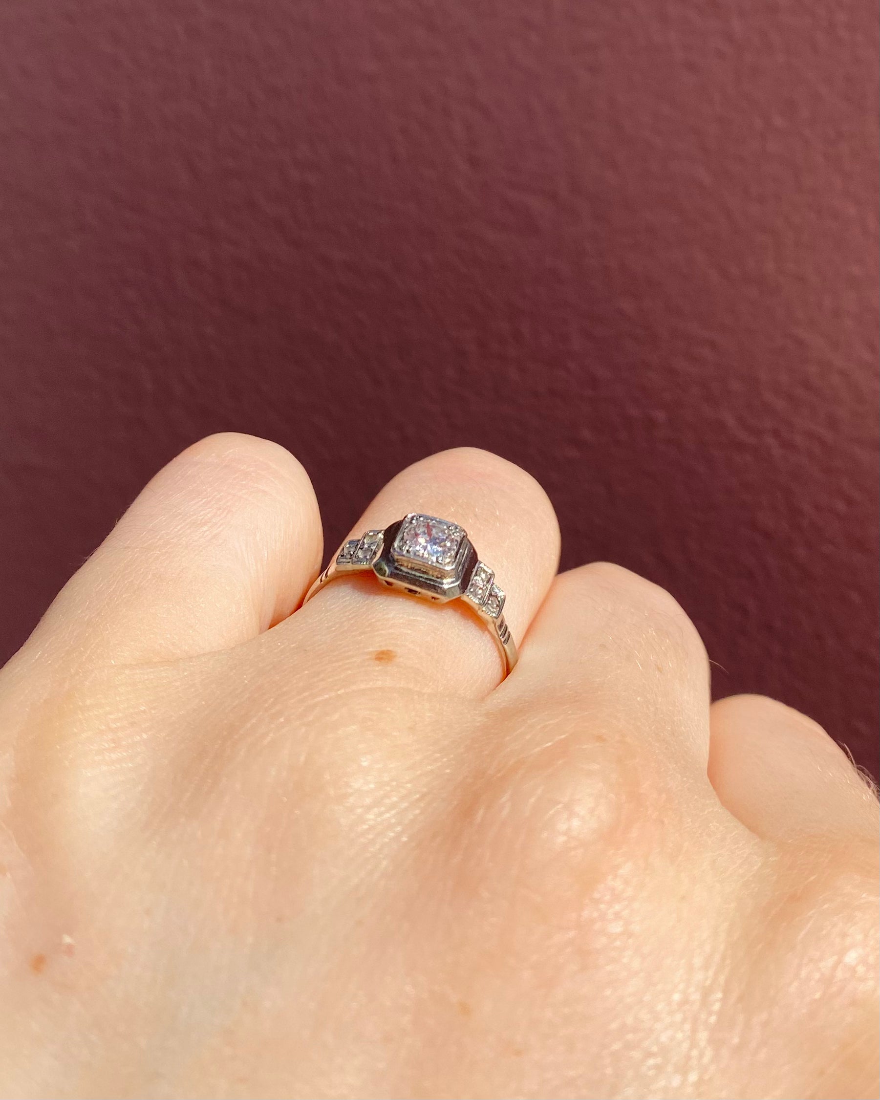 Bague Art-Déco Diamants "Thalya"