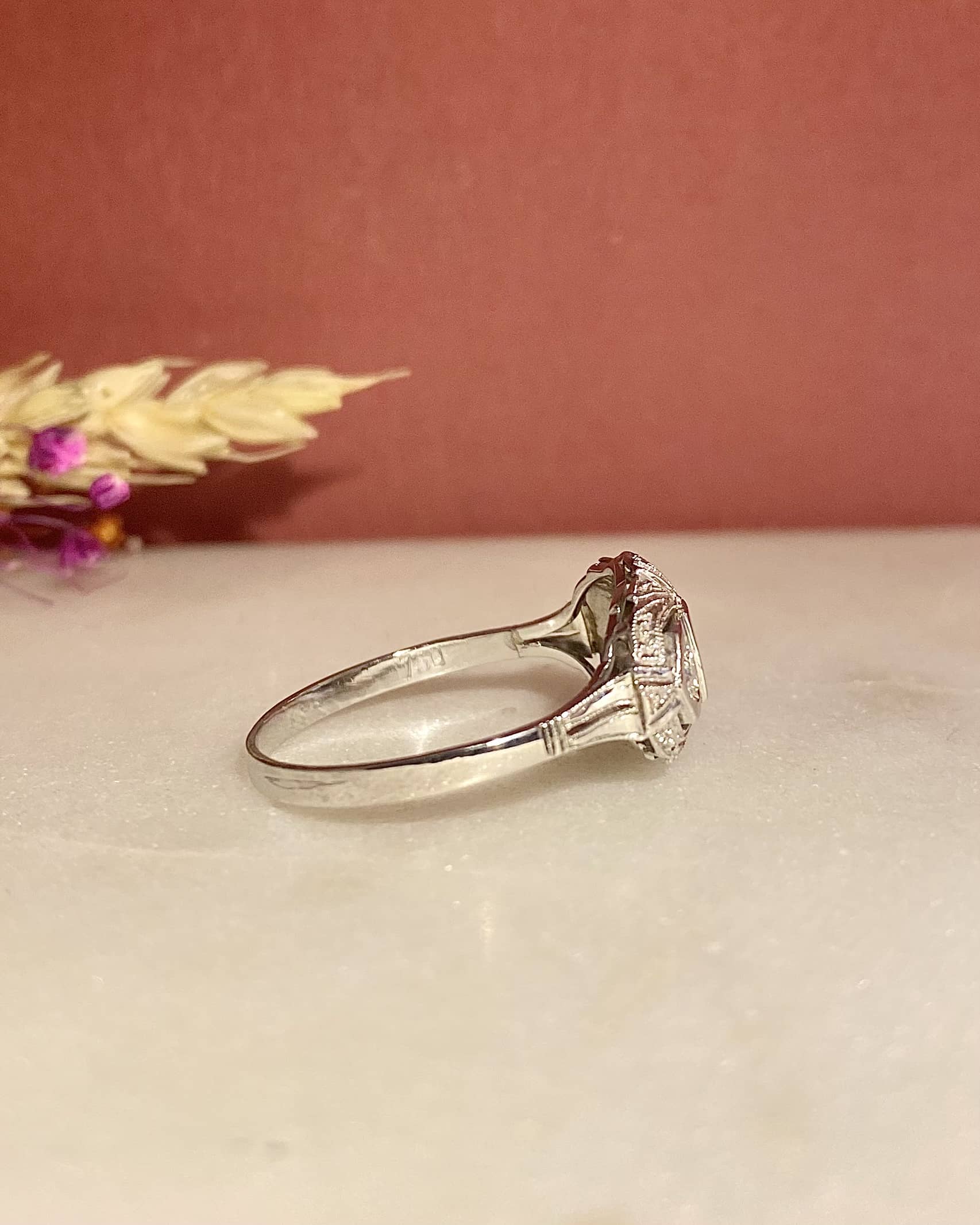 Anillo de diamantes Art Déco "Jeanine"