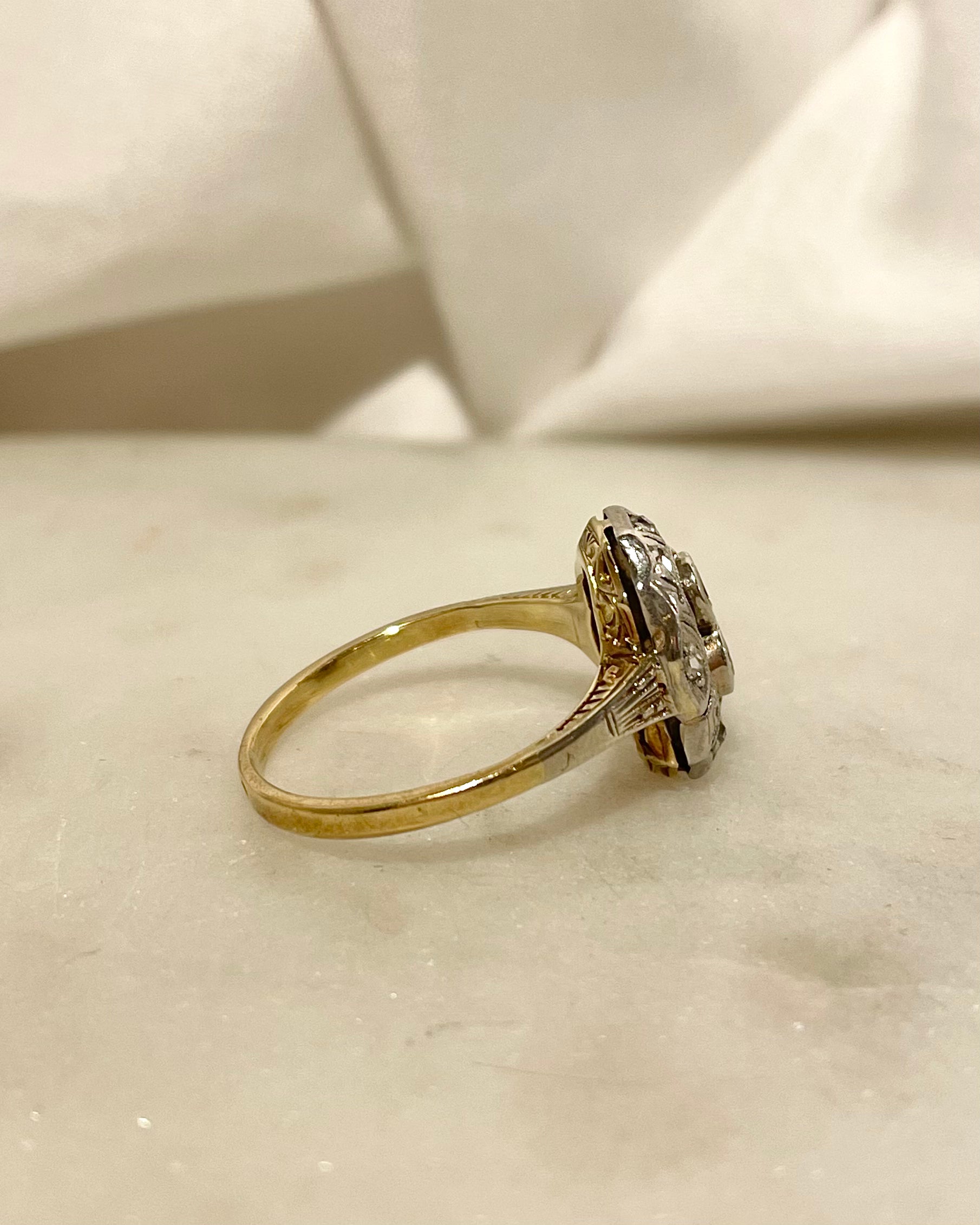 Bague Art-Déco Diamants 0.28 carat “Pamias”