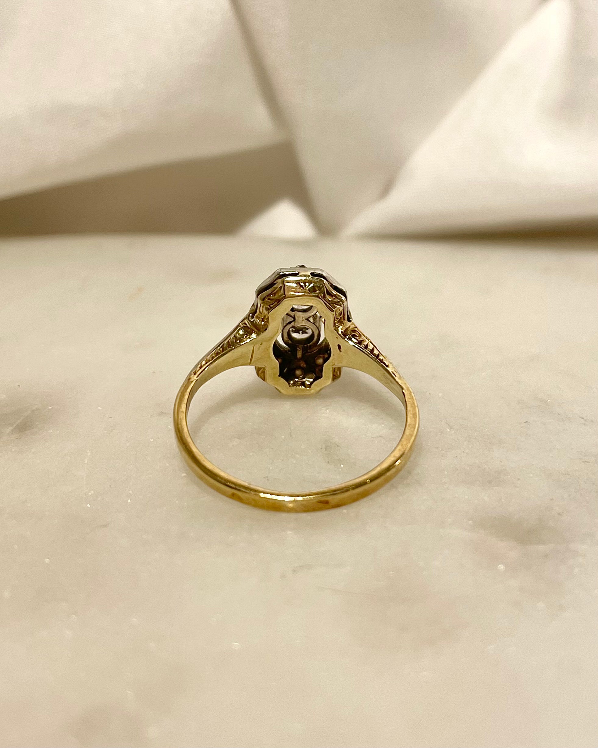 Bague Art-Déco Diamants 0.28 carat “Pamias”