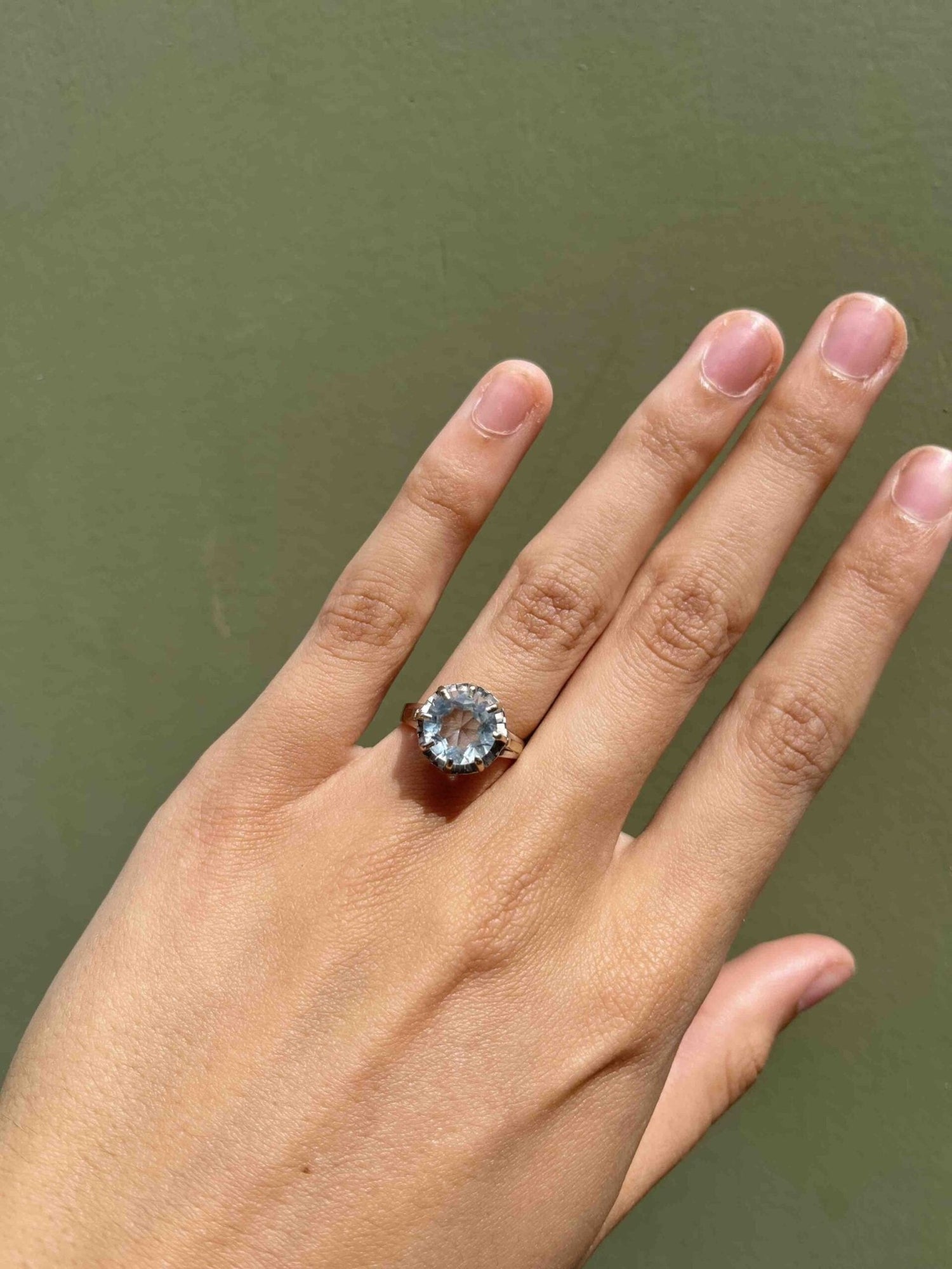 Bague Aigue - Marine 1.30 carat "Clara" - Elliade Paris