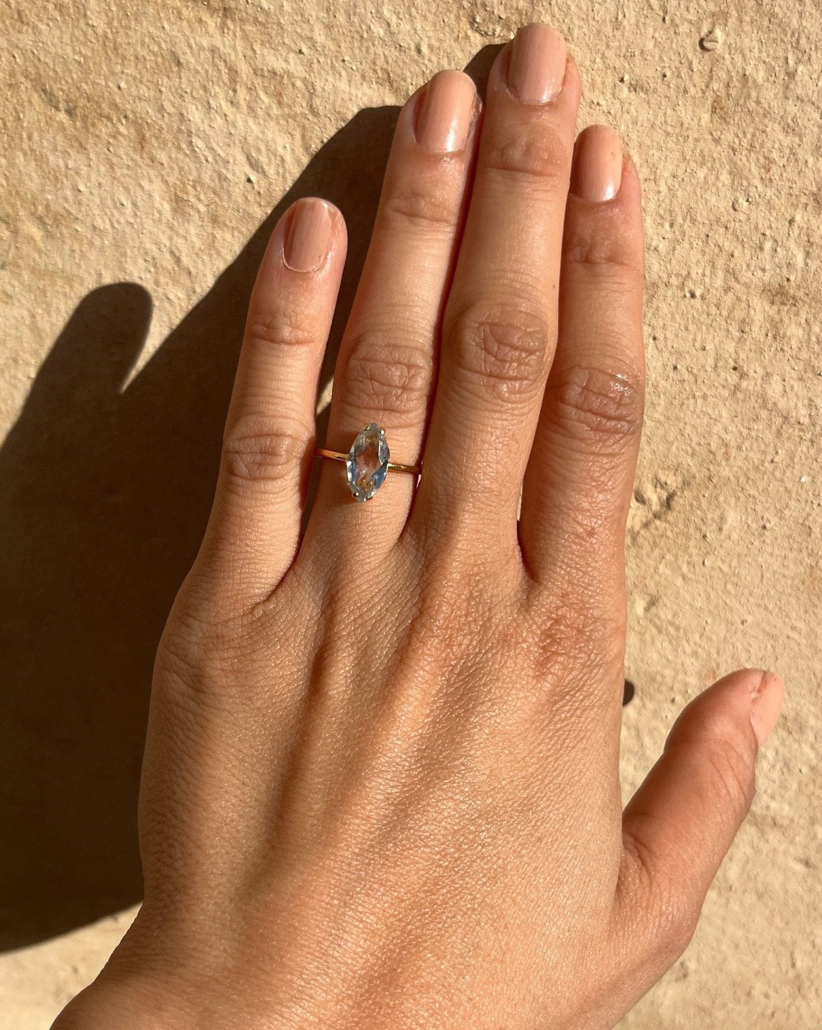 Bague Aigue - Marine "Milo" - Elliade Paris