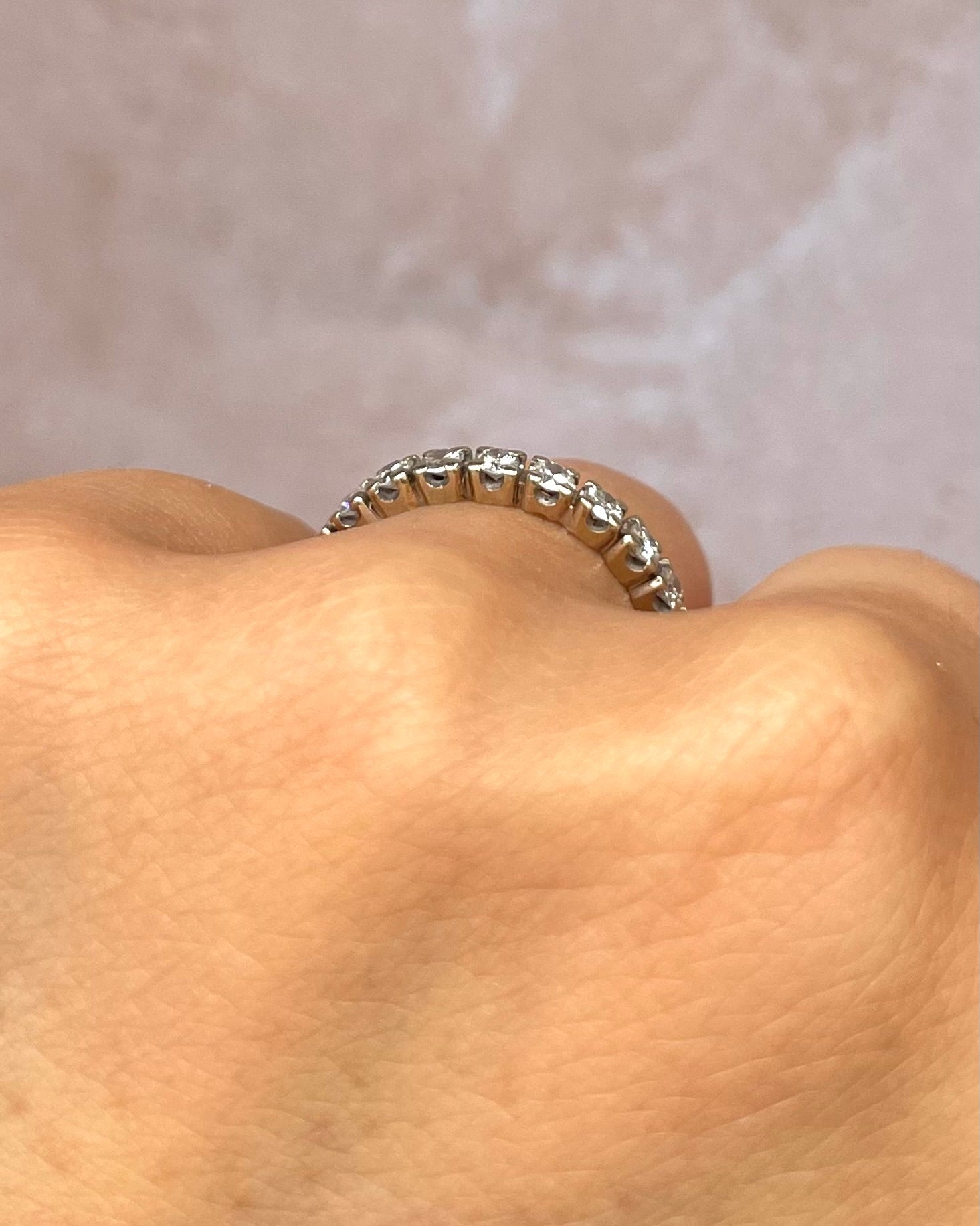 Bague Alliance Américaine Diamants 1.32 carat "Raphaella" - Elliade Paris