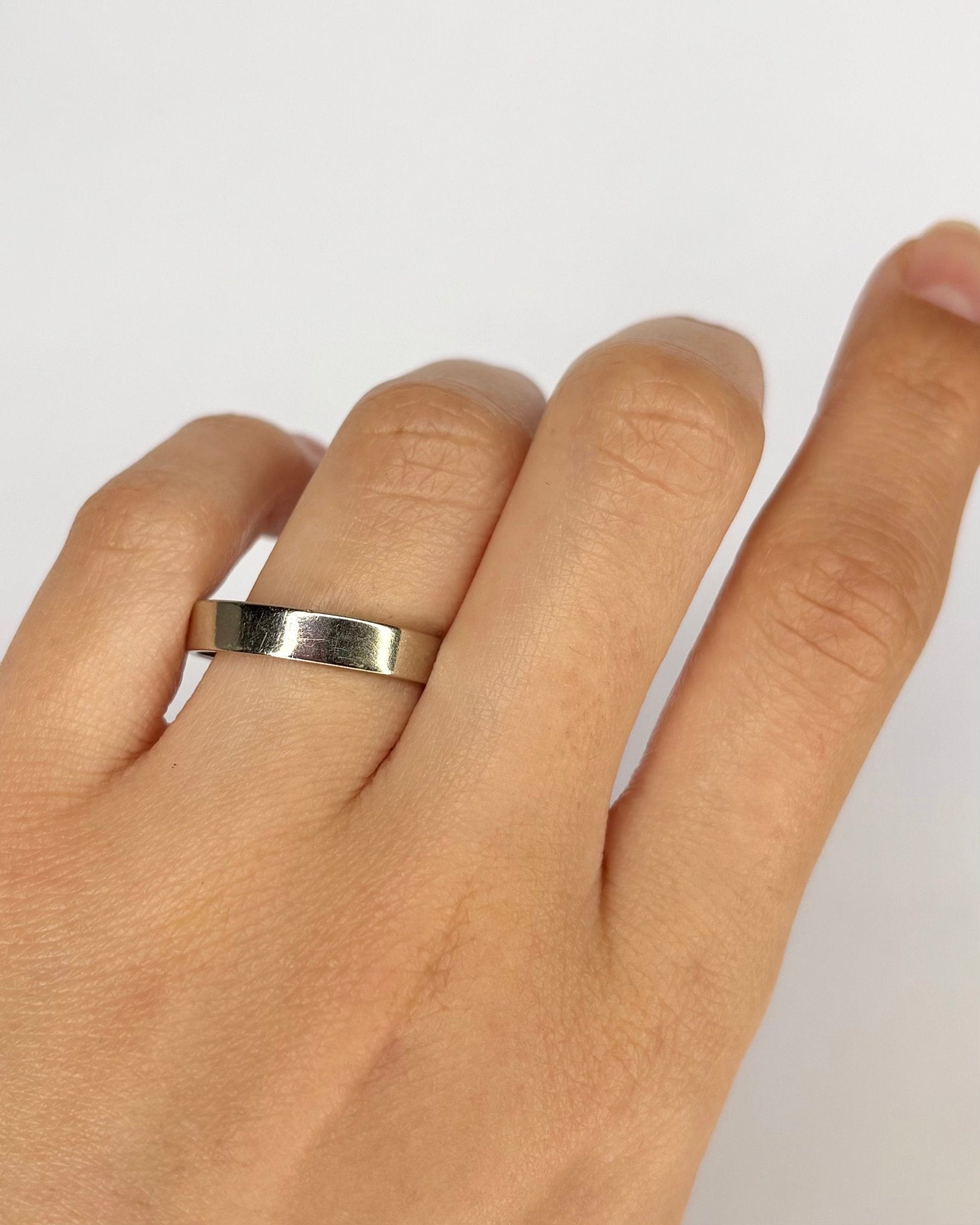 Bague Alliance Or Gris 18 carats "John" - Elliade Paris