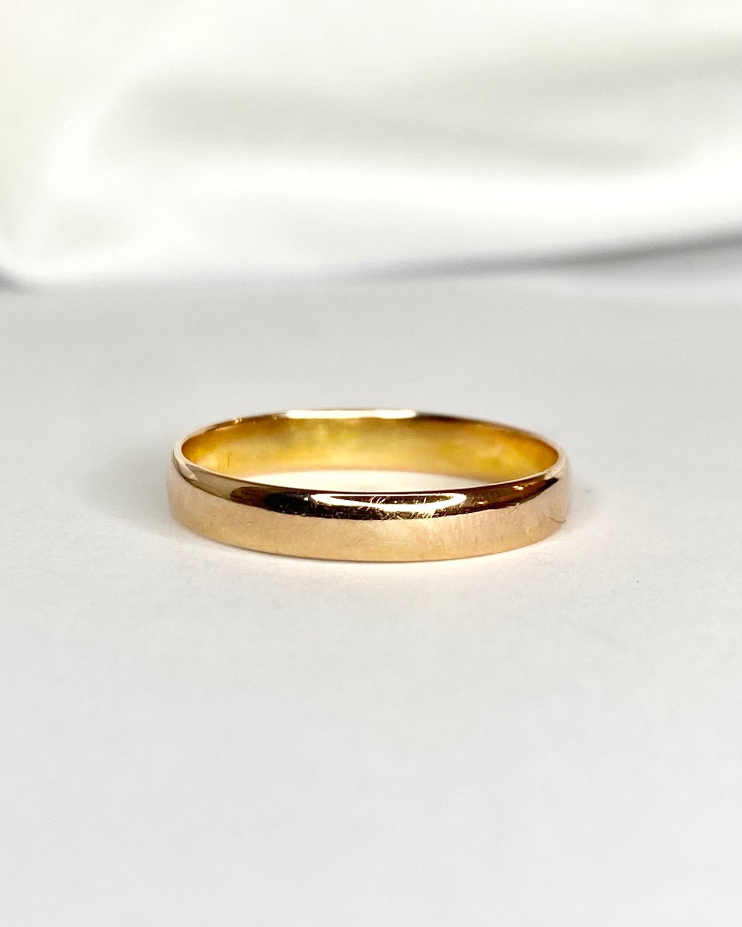 Bague Alliance Or Jaune 18 carats 3 mm "Dima" - Elliade Paris