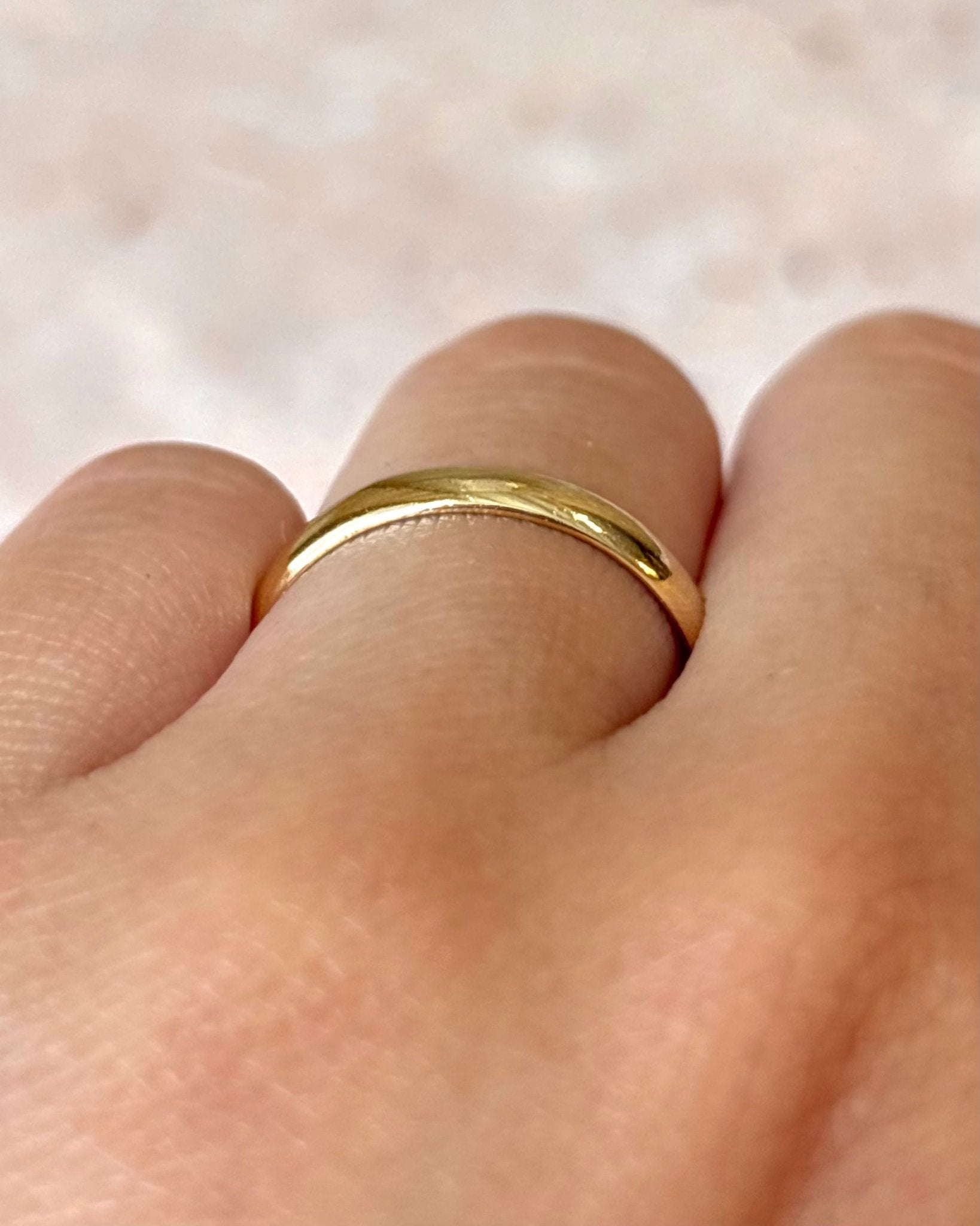 Bague Alliance Or Jaune 18 carats 3.1 mm "Charlise" - Elliade Paris