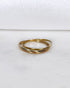 Bague Alliance Trois Ors 1.53 g "Layna" - Elliade Paris