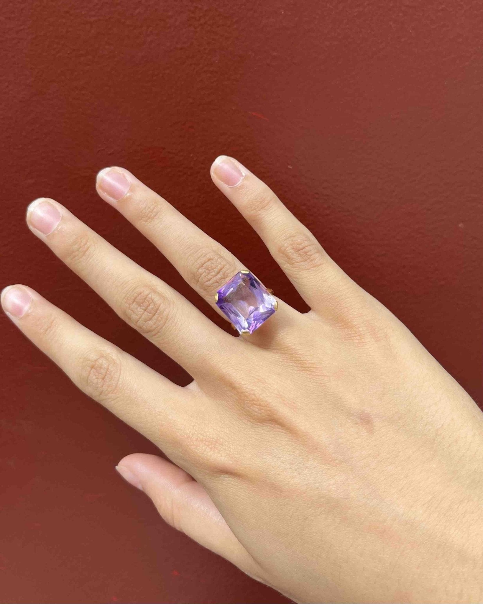 Bague Améthyste 12 carats vintage "Adeline" - Elliade Paris