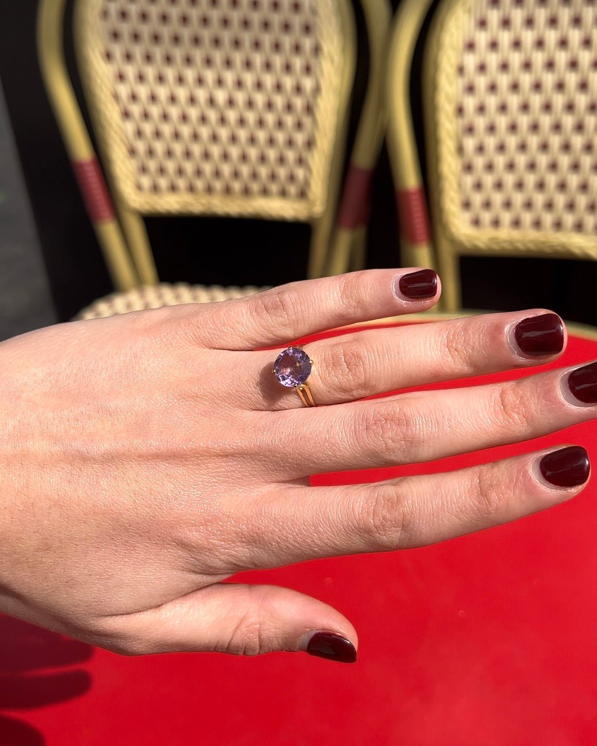 Bague Améthyste 2 carats "Rosie" - Elliade Paris