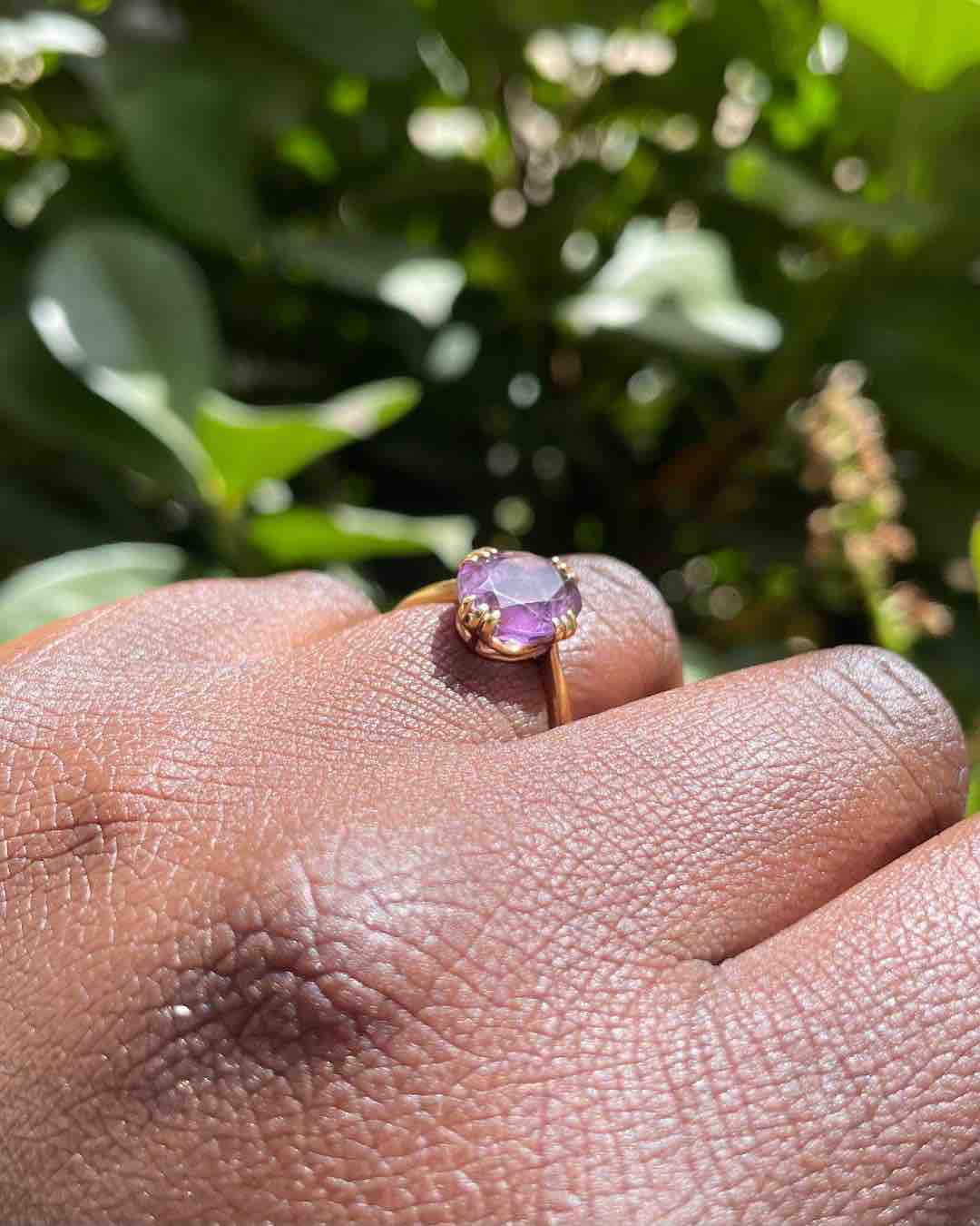 Bague Améthyste 2.10 carats vintage "Maylee" - Elliade Paris