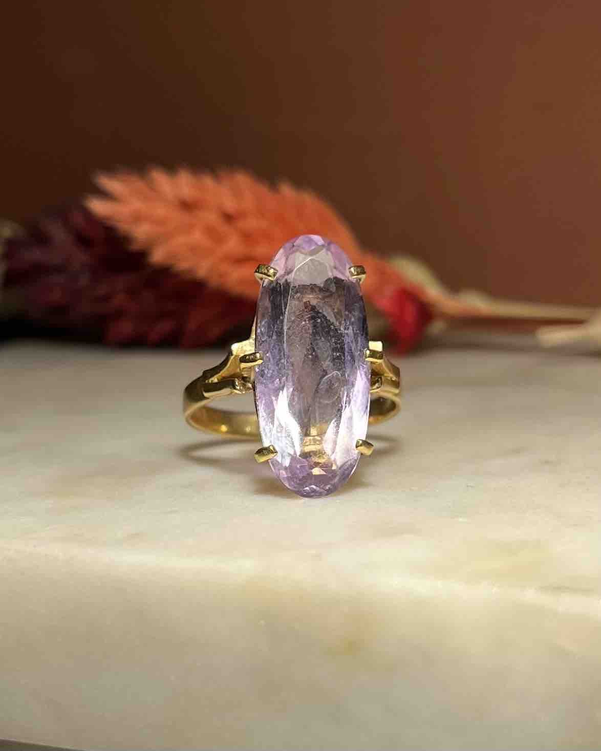 Bague Améthyste vintage "Britt" - Elliade Paris