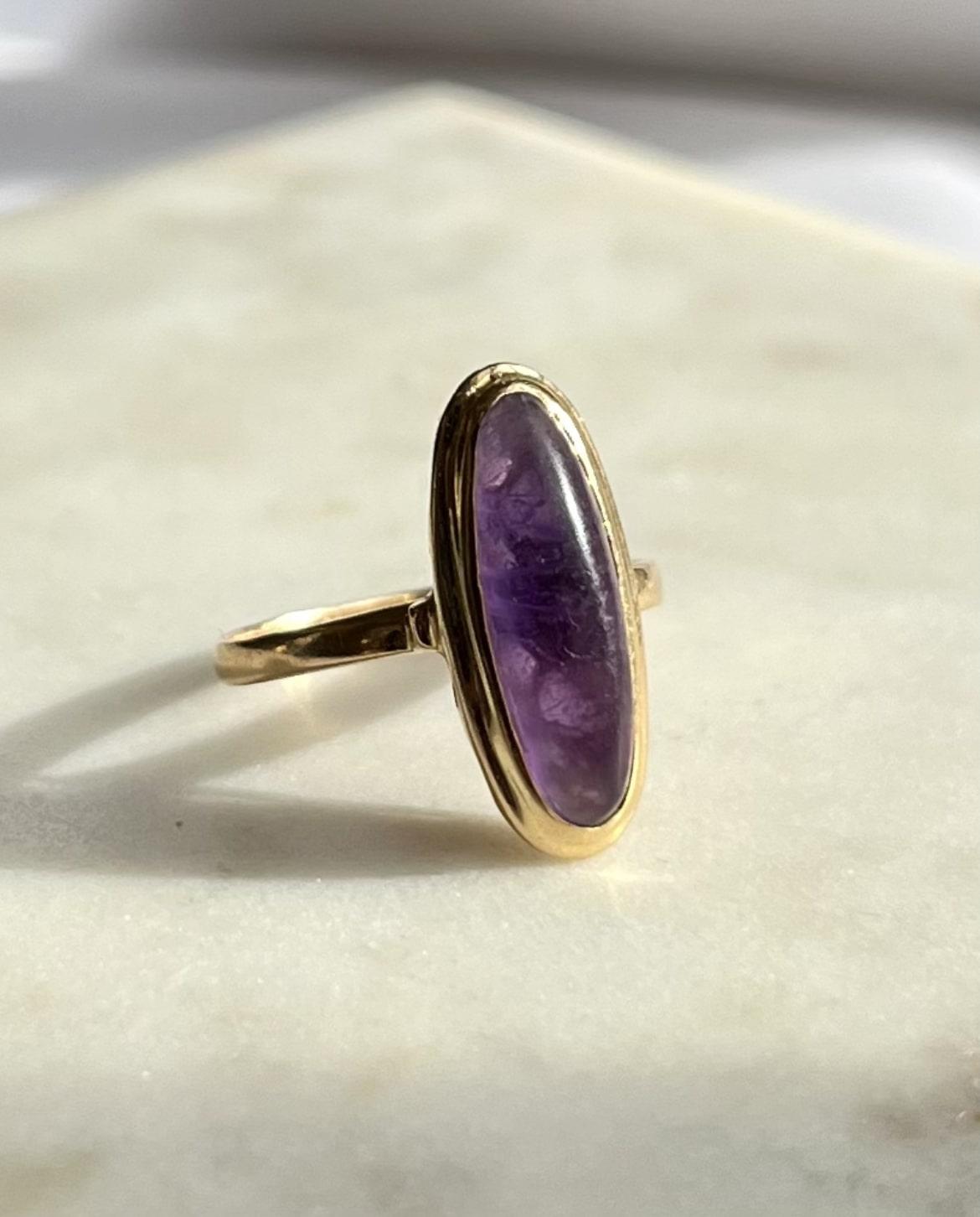 Bague Améthyste vintage "Katel" - Elliade Paris