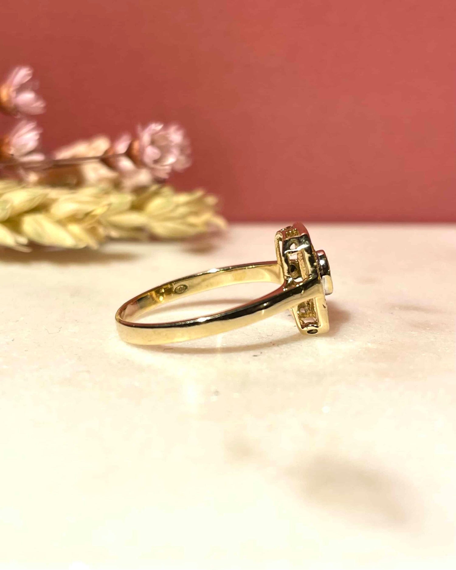 Bague Style Art-Déco Rubis et Diamants "Fériel"