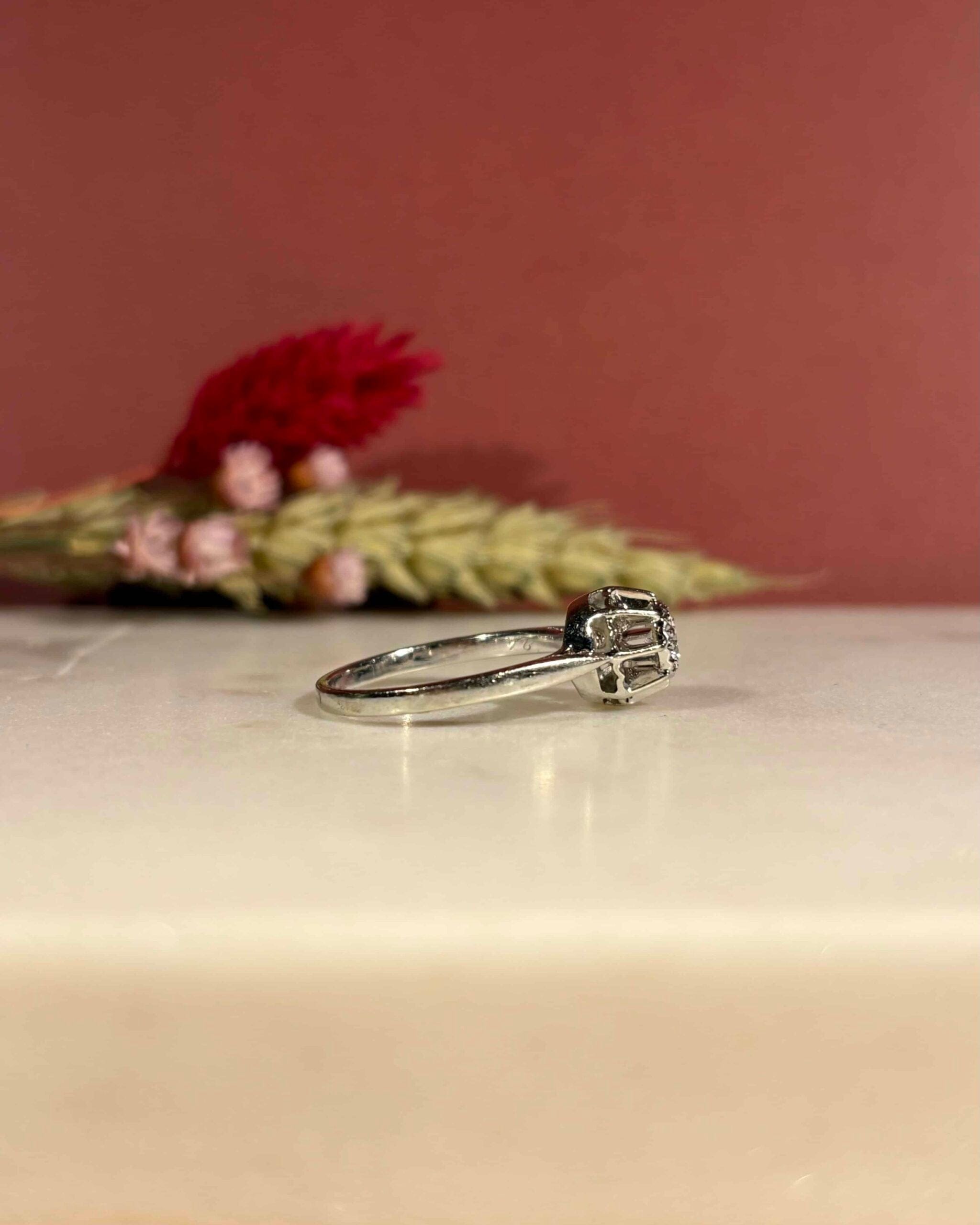 Anillo solitario de diamantes 0,30 quilates "Solène"