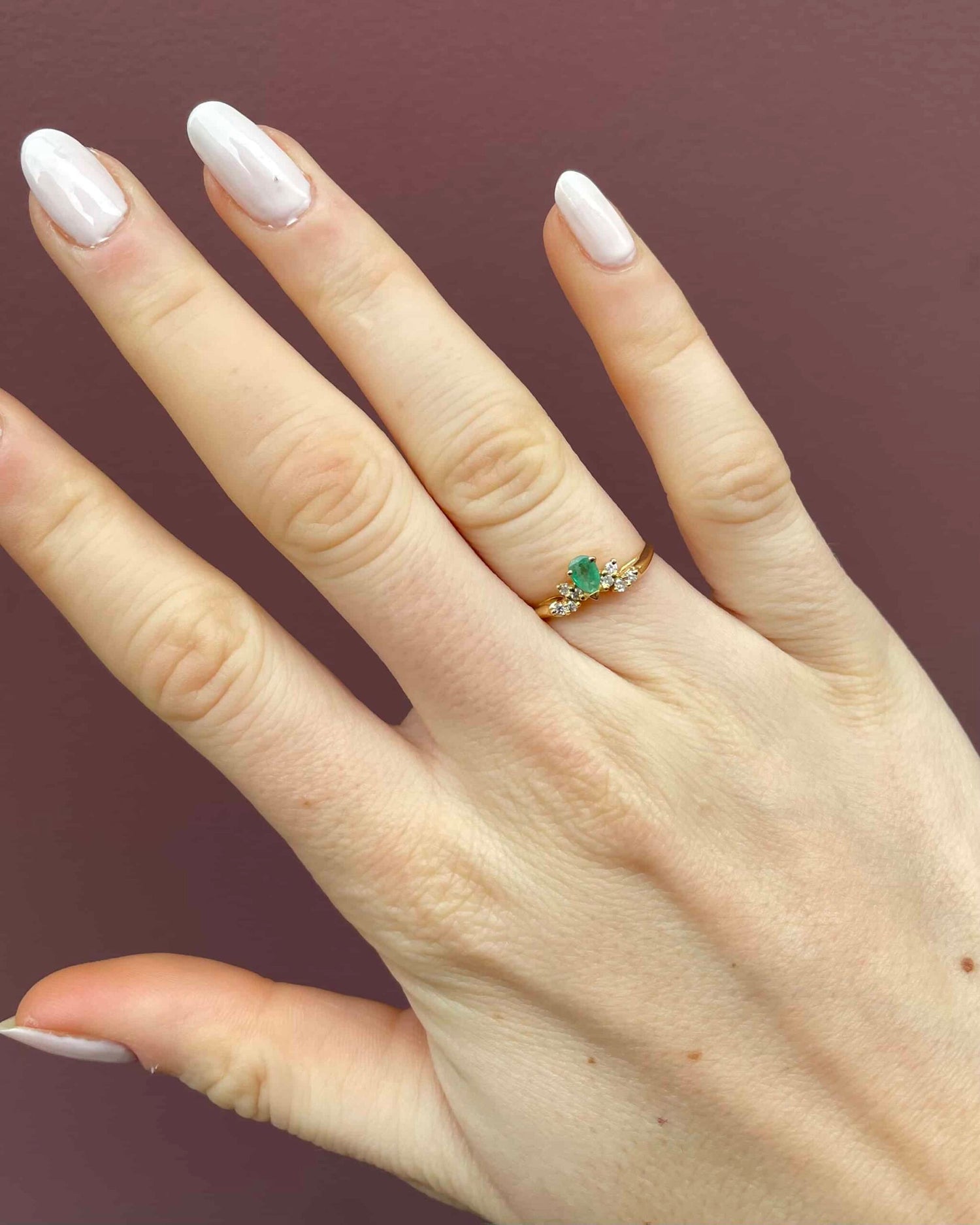 Bague Diadème Émeraude & Diamants "Jenna"