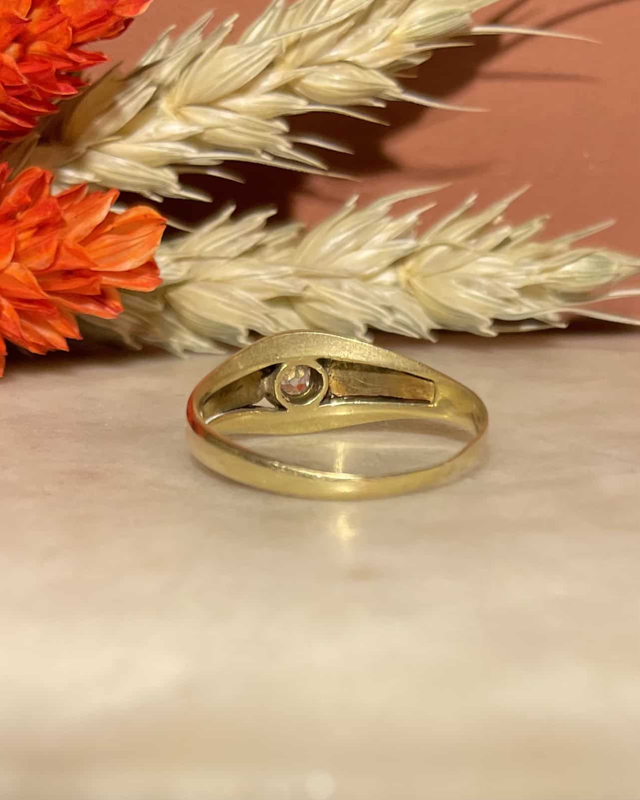 Bague Jonc Diamant "Gwen"