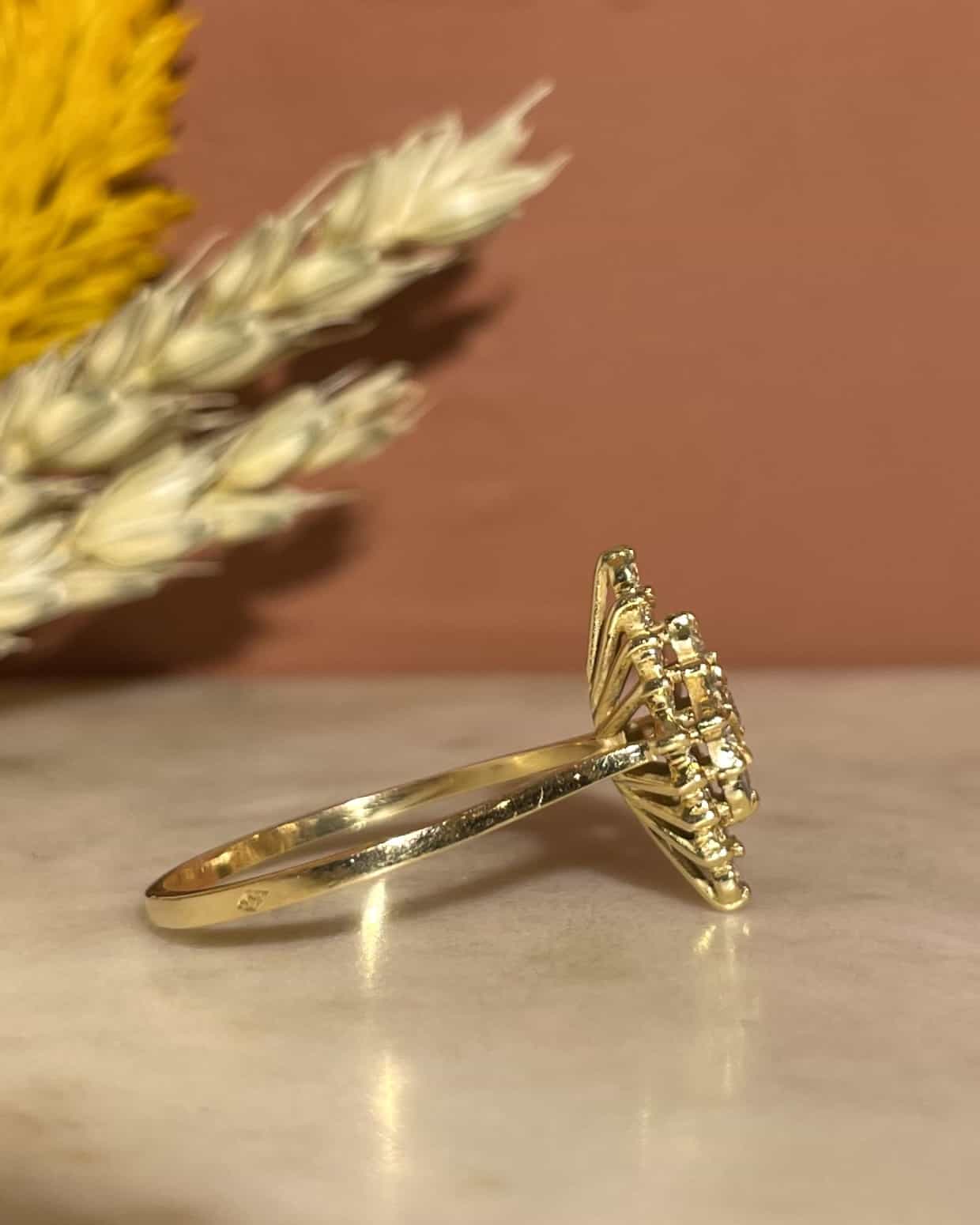 Anillo de diamantes "Joan" de 25 diamantes