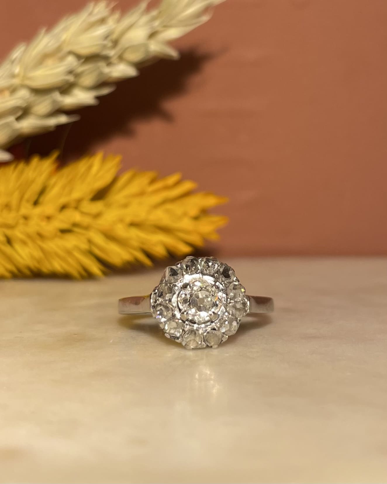 Bague Marguerite Art-Déco 13 Diamants "Scarletta"