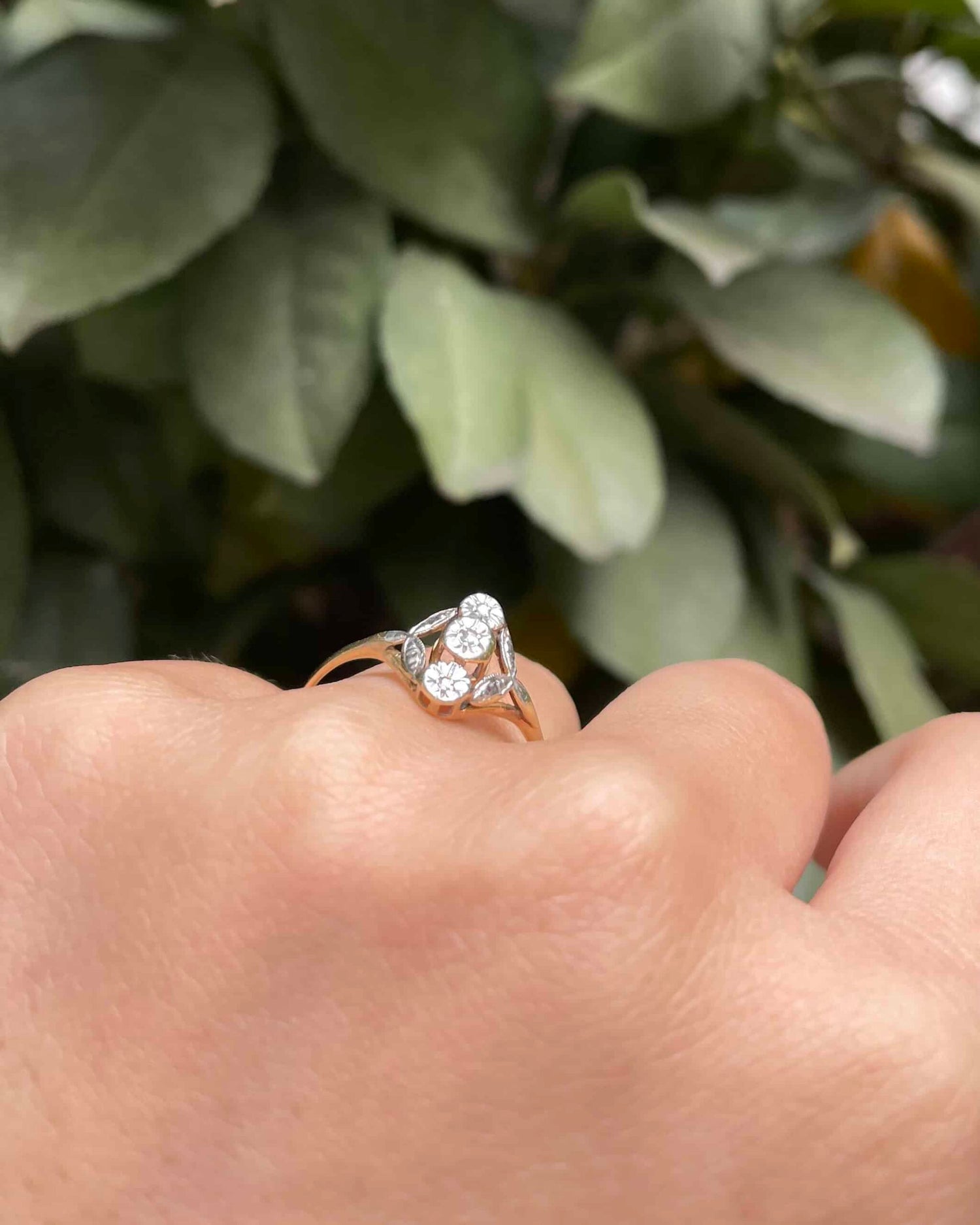 Bague Art-Déco Marquise Diamants "Anna"