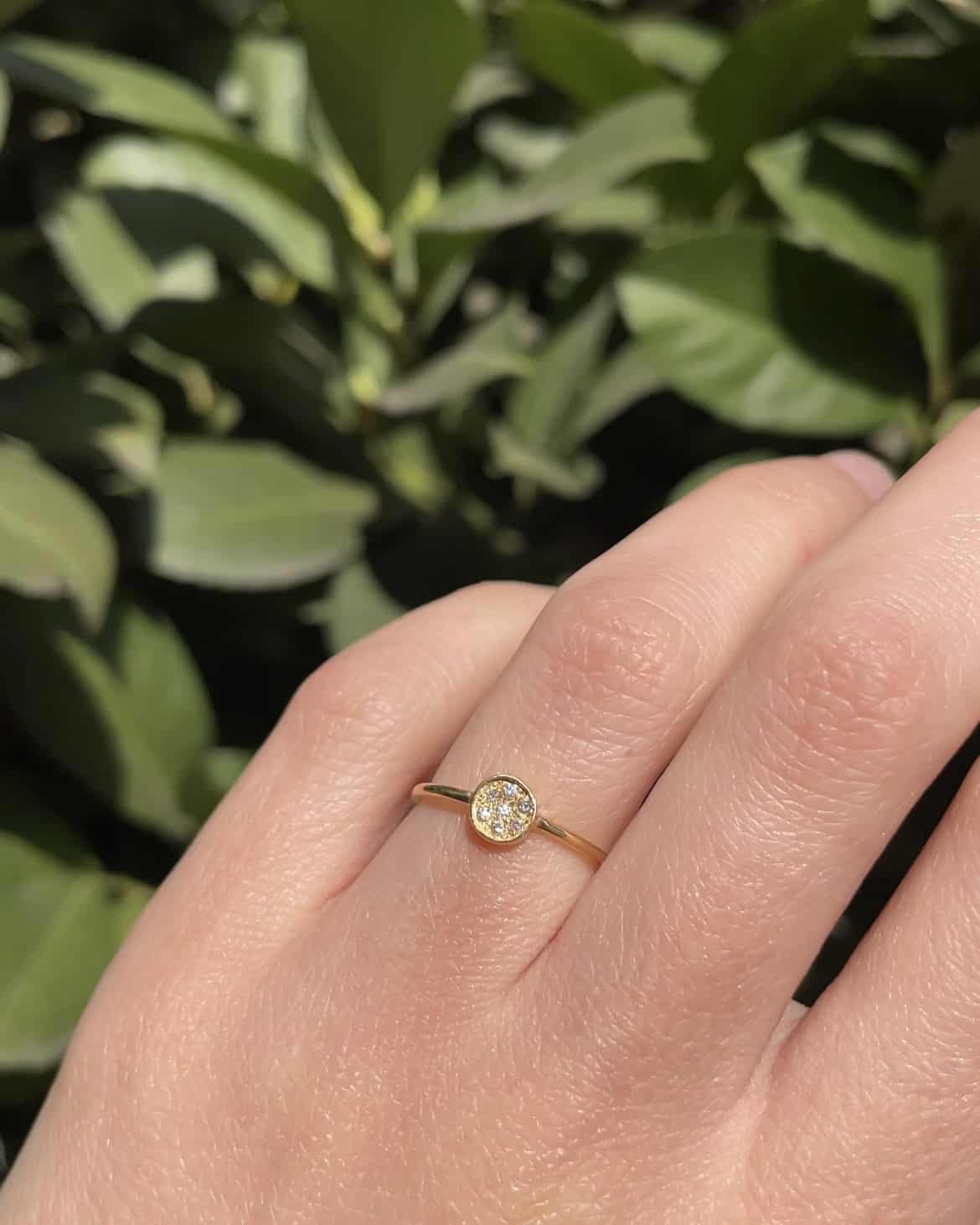 Bague vintage 7 Diamants "Gene"