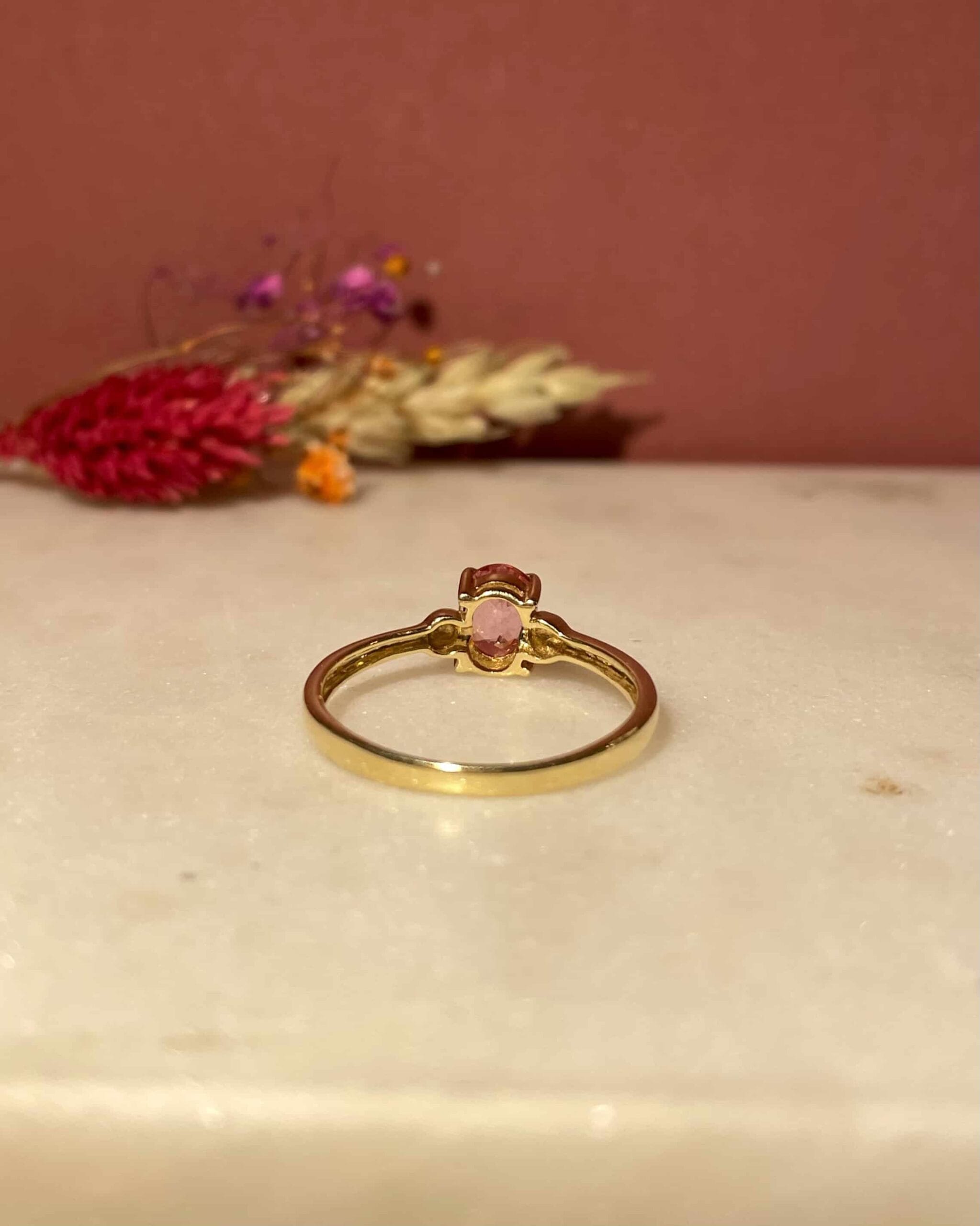 0.80 Carat Tourmaline Solitaire Ring "Sorina"