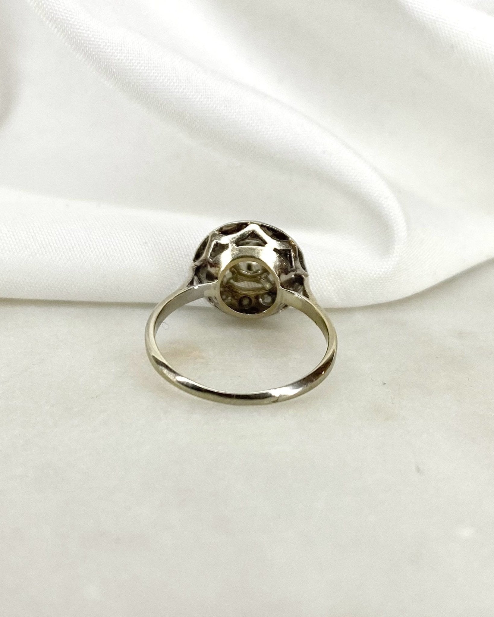Bague Art Déco 13 Diamants 0.19 carat "Albane" - Elliade Paris