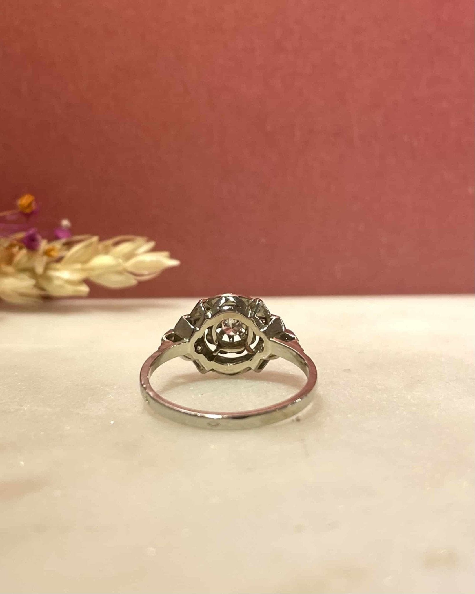 Bague Art - Déco 13 Diamants "Cyprie" - Elliade Paris