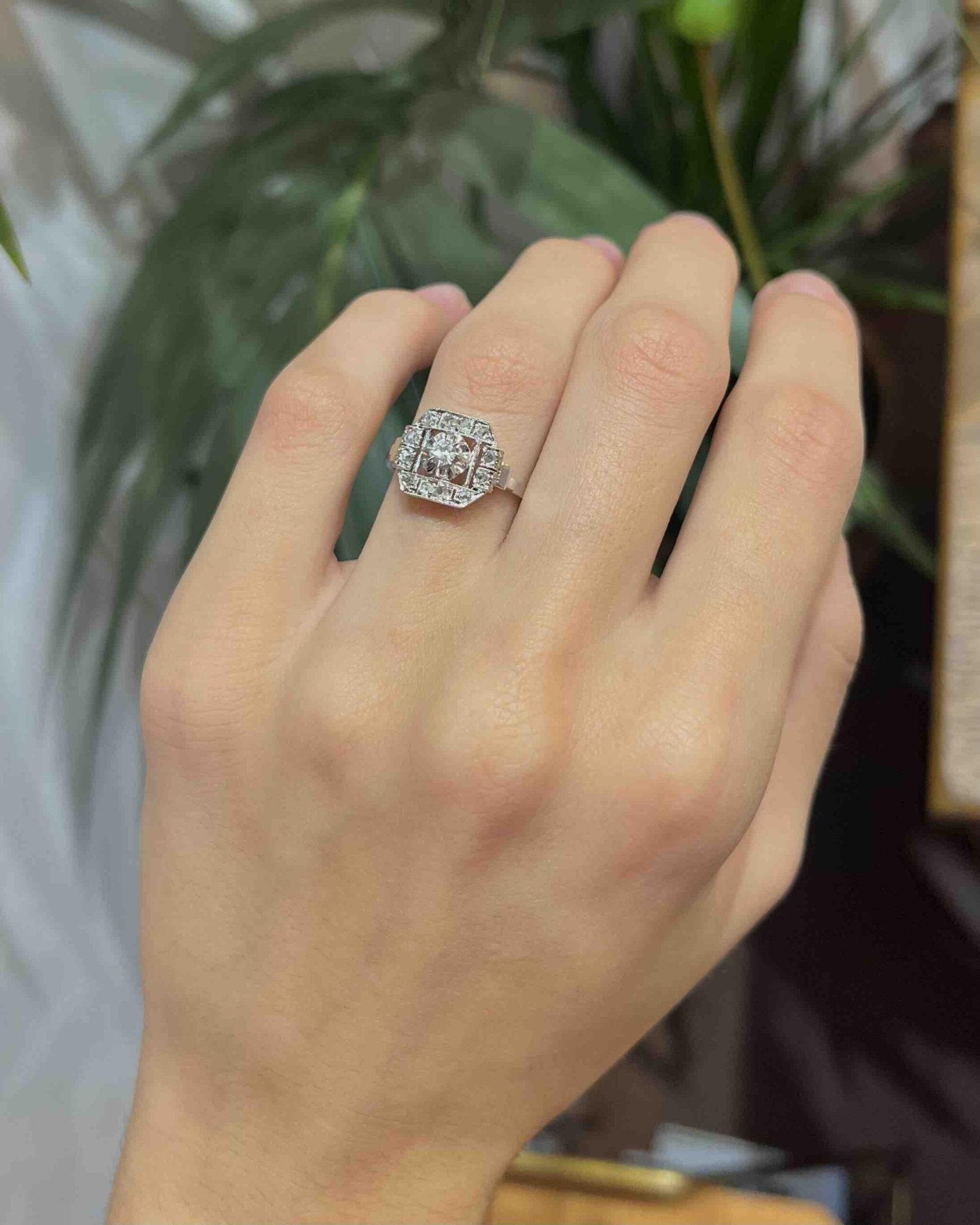 Bague Art - déco 13 Diamants "Eliosa" - Elliade Paris