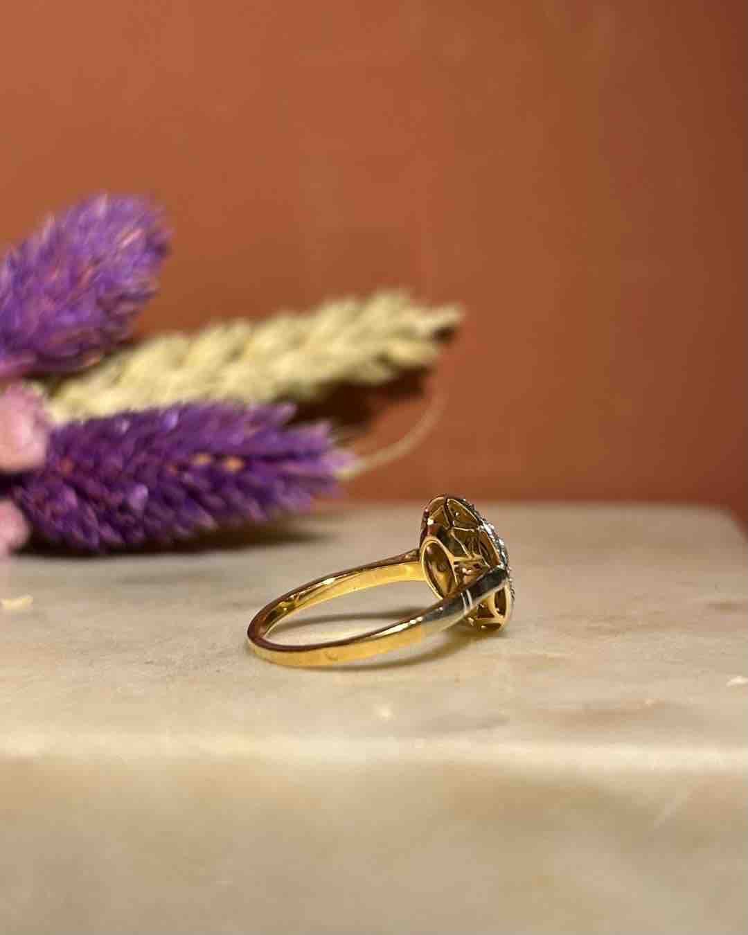 Bague Art - Déco 13 Diamants "Emeria" - Elliade Paris