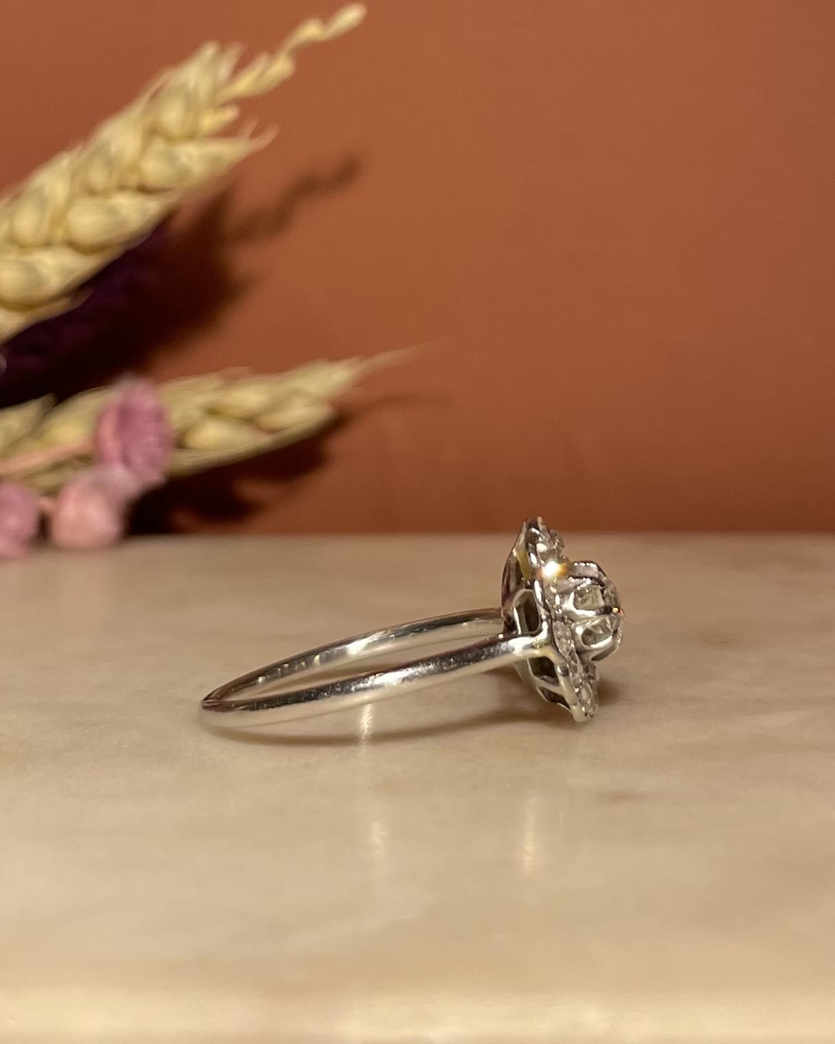 Bague Art - Déco 13 Diamants "Katsia" - Elliade Paris