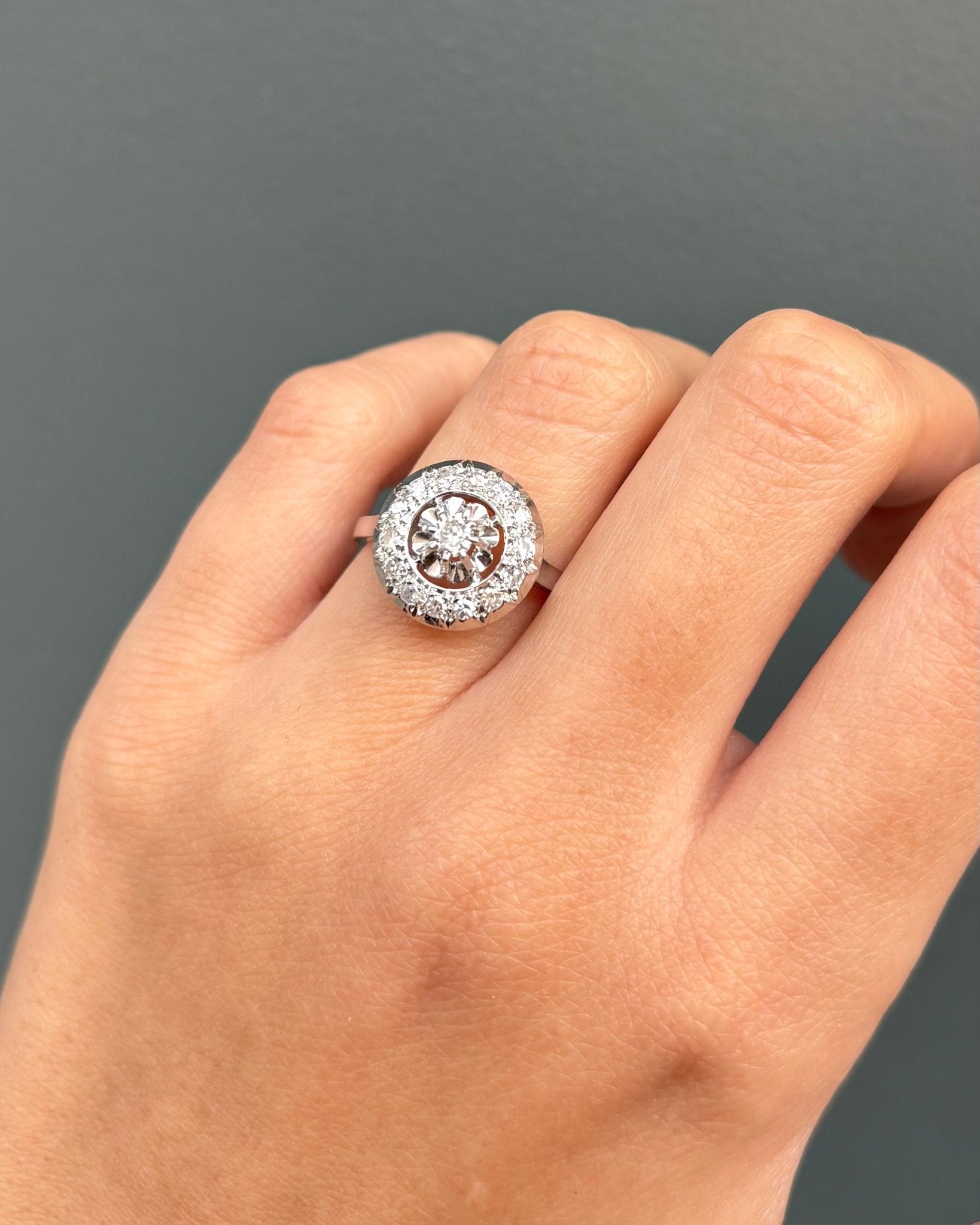 Bague Art déco 15 Diamants "Julie" - Elliade Paris