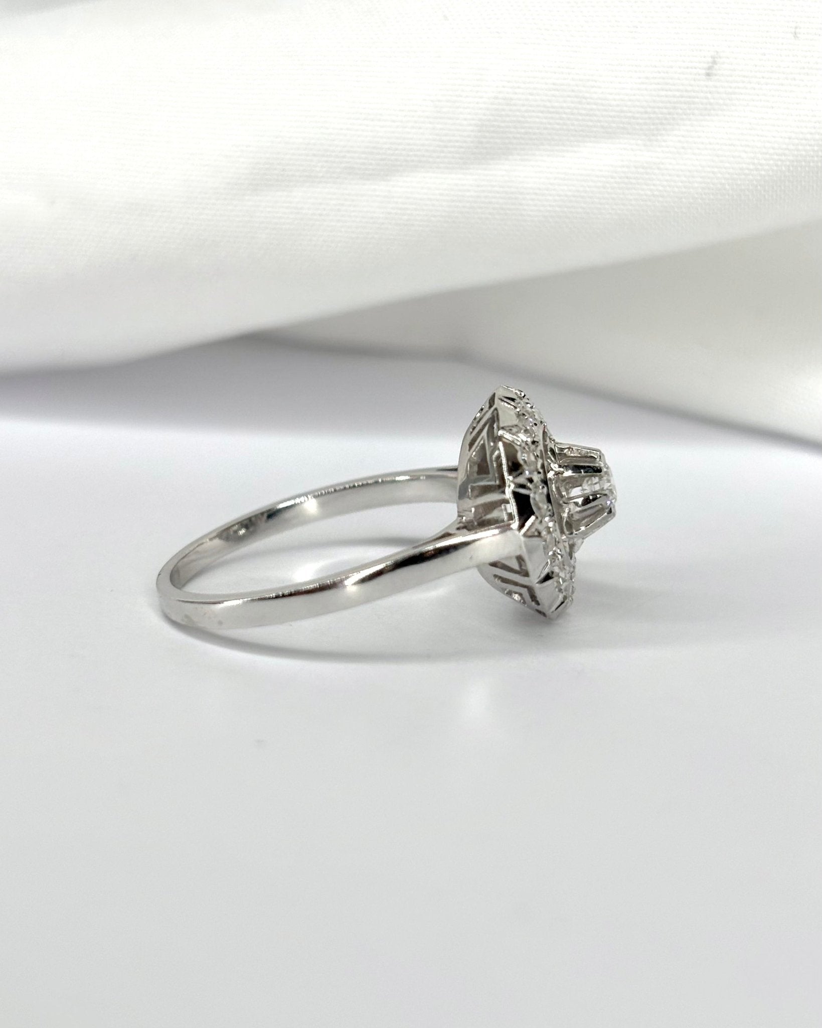 Bague Art déco 15 Diamants "Julie" - Elliade Paris