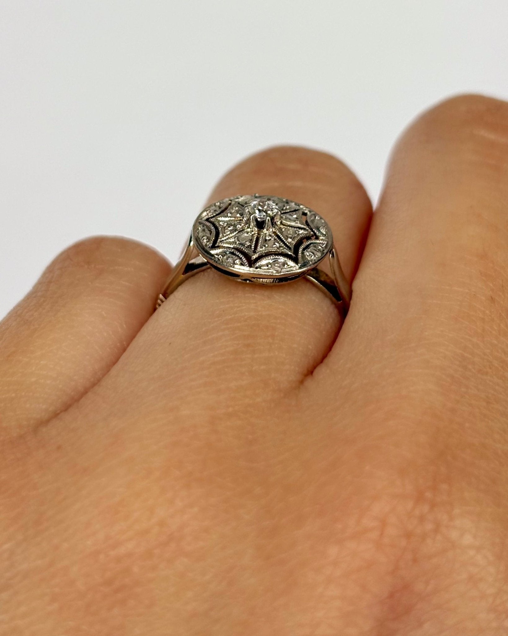 Bague Art Déco 17 Diamants "Taria" - Elliade Paris