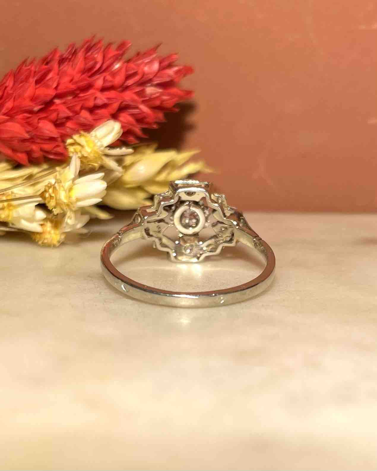 Bague Art - Déco 19 Diamants "Constance" - Elliade Paris