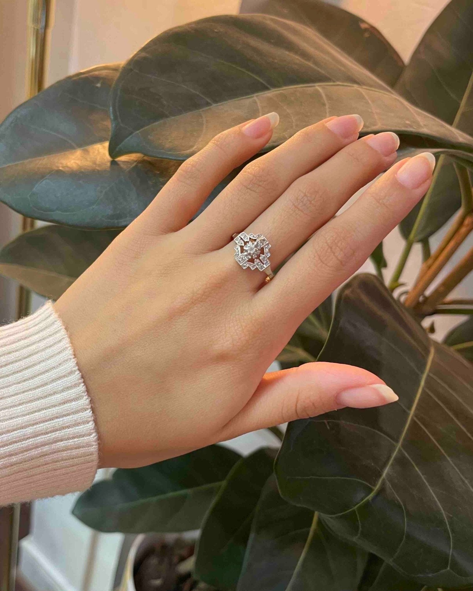 Bague Art - Déco 19 Diamants "Constance" - Elliade Paris