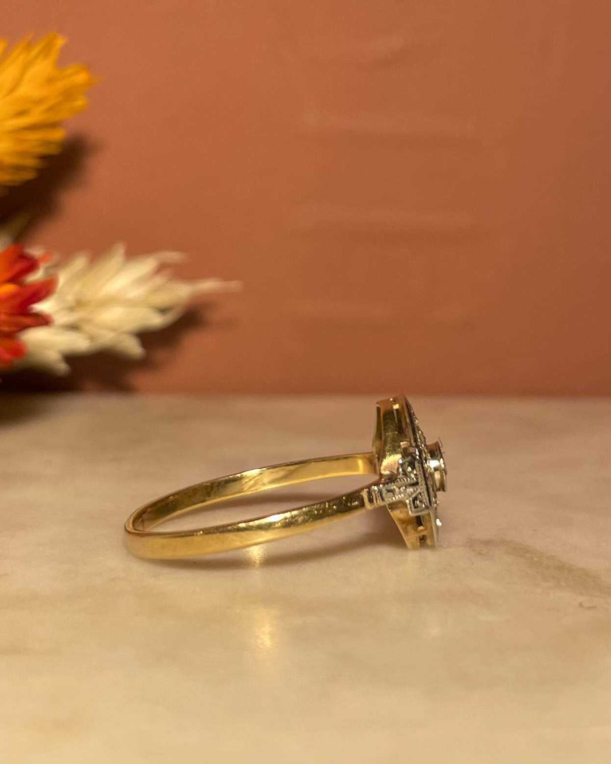 Bague Art - Déco 1940 Diamant "Arius" - Elliade Paris
