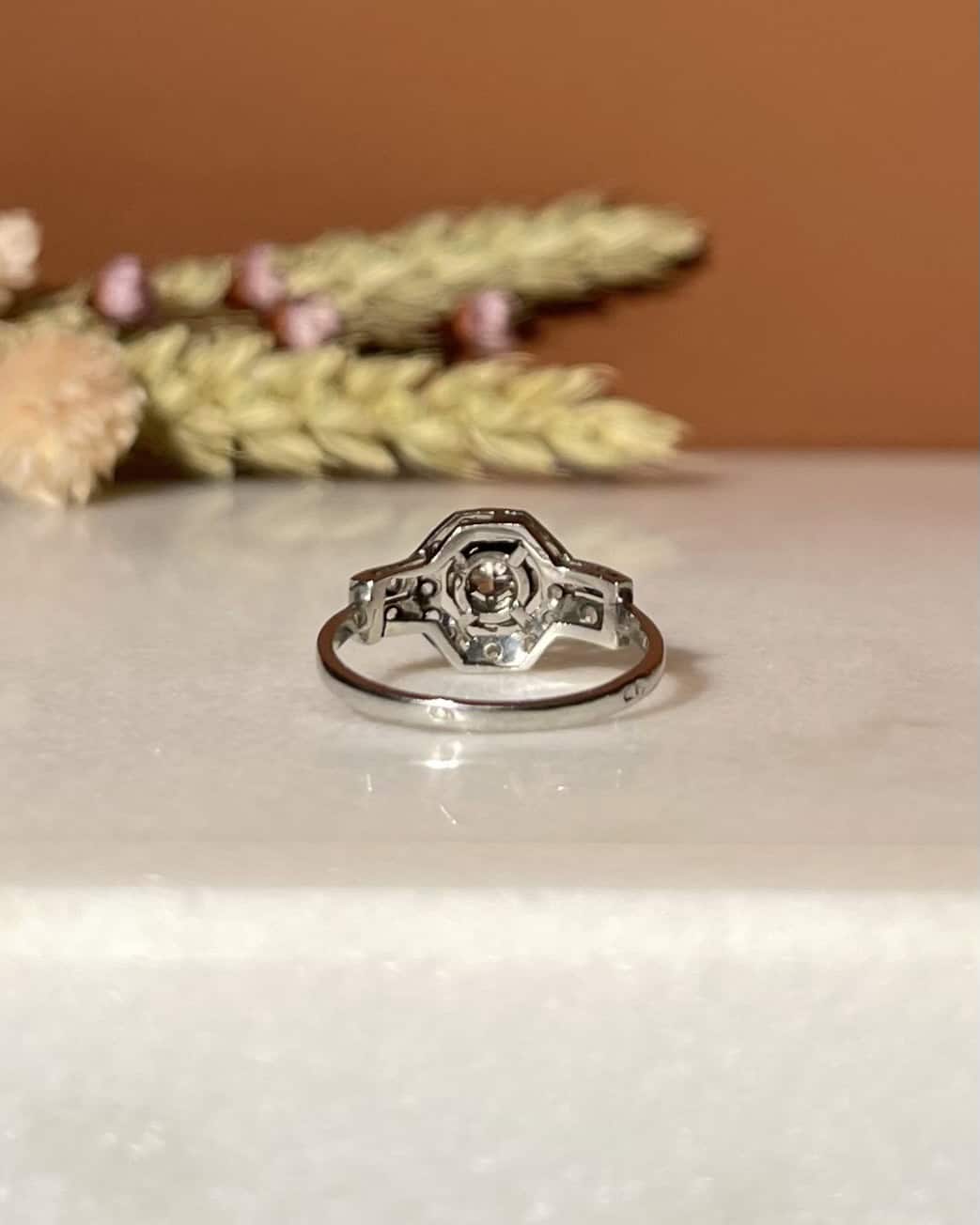 Bague Art Déco 21 Diamants "Amalia" - Elliade Paris